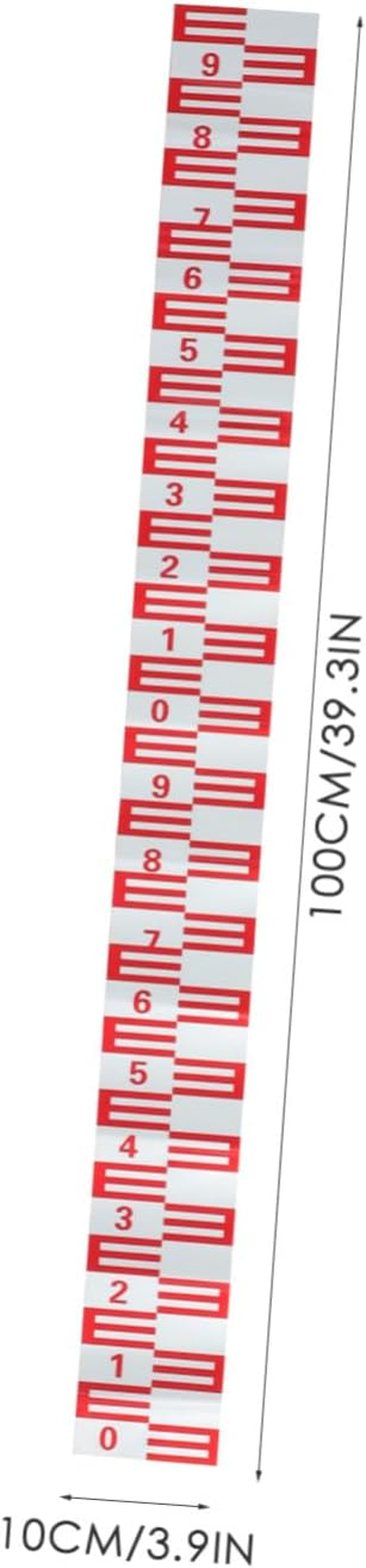 Mipcase Water Level Gauge for Pool Reflective Self-Adhesive Measuring Sticker Corrosion-Resistant Marking Tool for Accurate Water Depth Monitoring image number 3