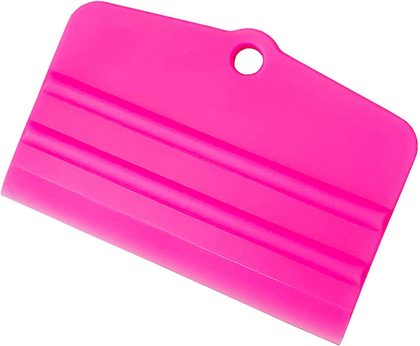 Umaki 4.3'' X 2.9'' Silicone Pink Squeegee, Flexible Small Squeegee for Car Paint Protection Film, Vinyl Wrap, Tinting Film and Screen Printing, Water Blade for Sink, Glass, Tiles, Mirror image number 4