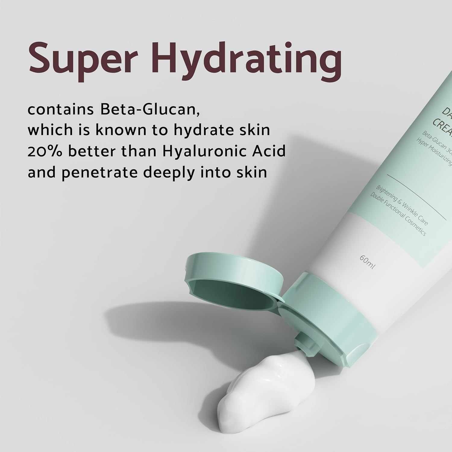 IUNIK Beta-Glucan Vegan Lightweight Non-Sticky Deep Moisture Watery Cream Lotion Daily Moisturizer Quick Absorption Dry Mature Sensitive Fine Lines Skin Naturally-Derived Centella Vitamin Korean image number 2