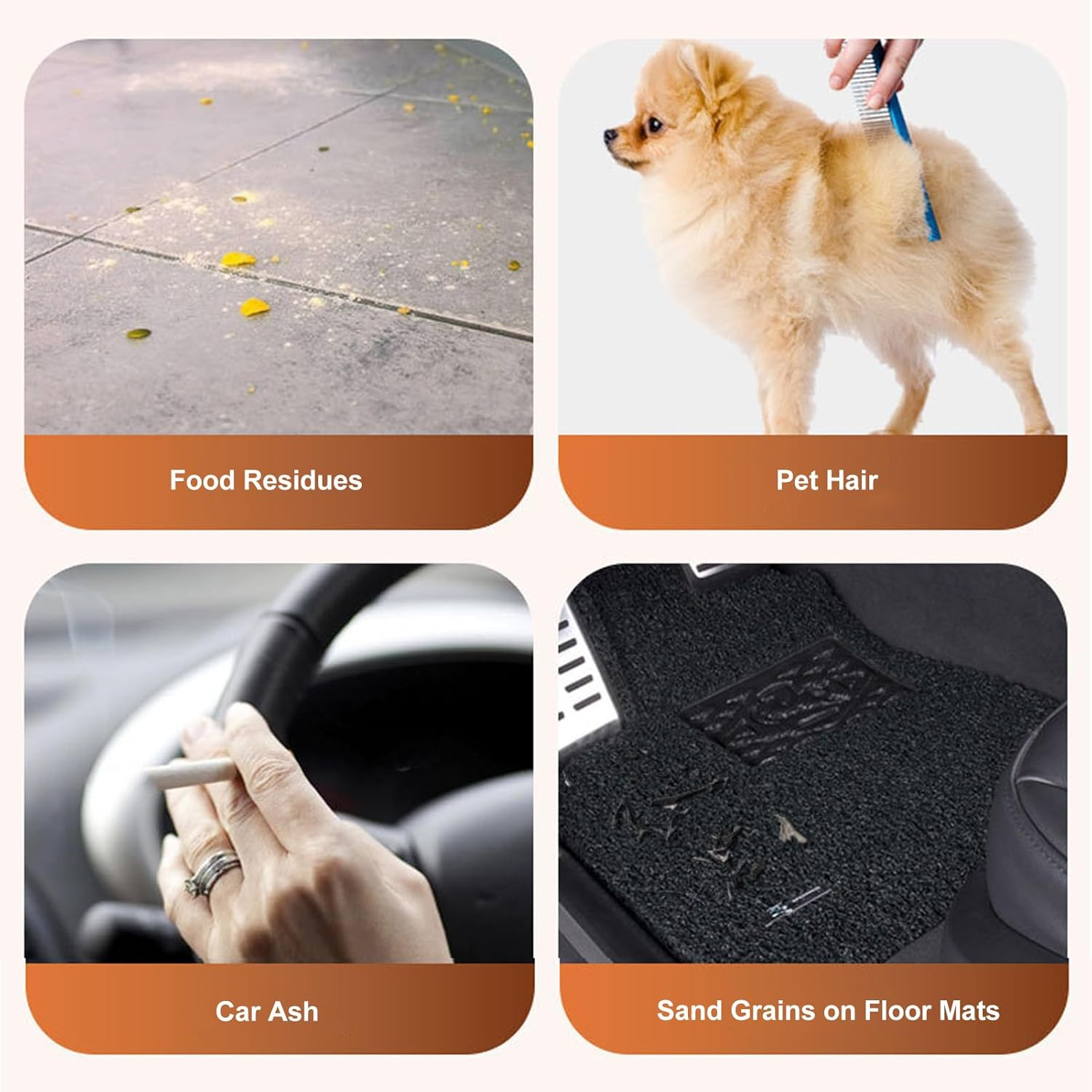 120W High Power Cordless Vacuum, 7000Pa Suction Handheld Vacuum Cleaner, Compact Home Car Vacuum Cleaner for Car Computer Keyboard Pet (Black) image number 6