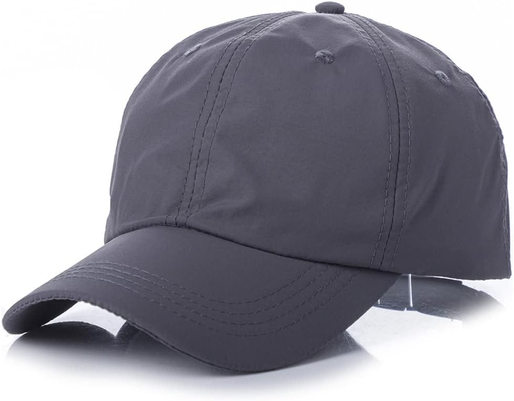 TOPTIE Mens Outdoor Quick-Dry Baseball Cap,Breathable Sport Hat with Adjustable Elastic Strap