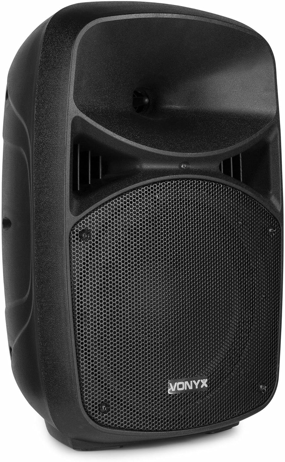 VONYX VPS102A Dual 10 Active DJ Speakers | Bluetooth Speaker with Microphone | Party and Concert Speakers with USB & SD Inputs, LED Lights and Speaker Stands. image number 3