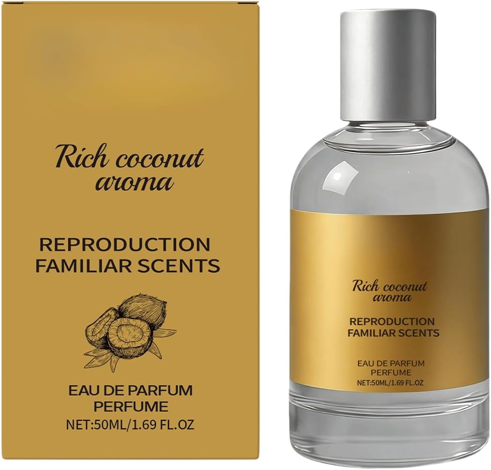 Coconut Fragrance Mist &ndash; Light Body Perfume Spray with Glycerin & Propylene Glycol &ndash; Refreshing Coconut Scent for a Pleasant Daily Aroma (2Pcs)