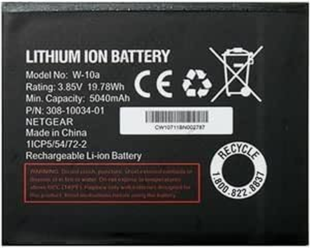 Compatible W-10 W10 Battery for Telstra Netgear Nighthawk M1 MR1100 Broadband Router image number 1