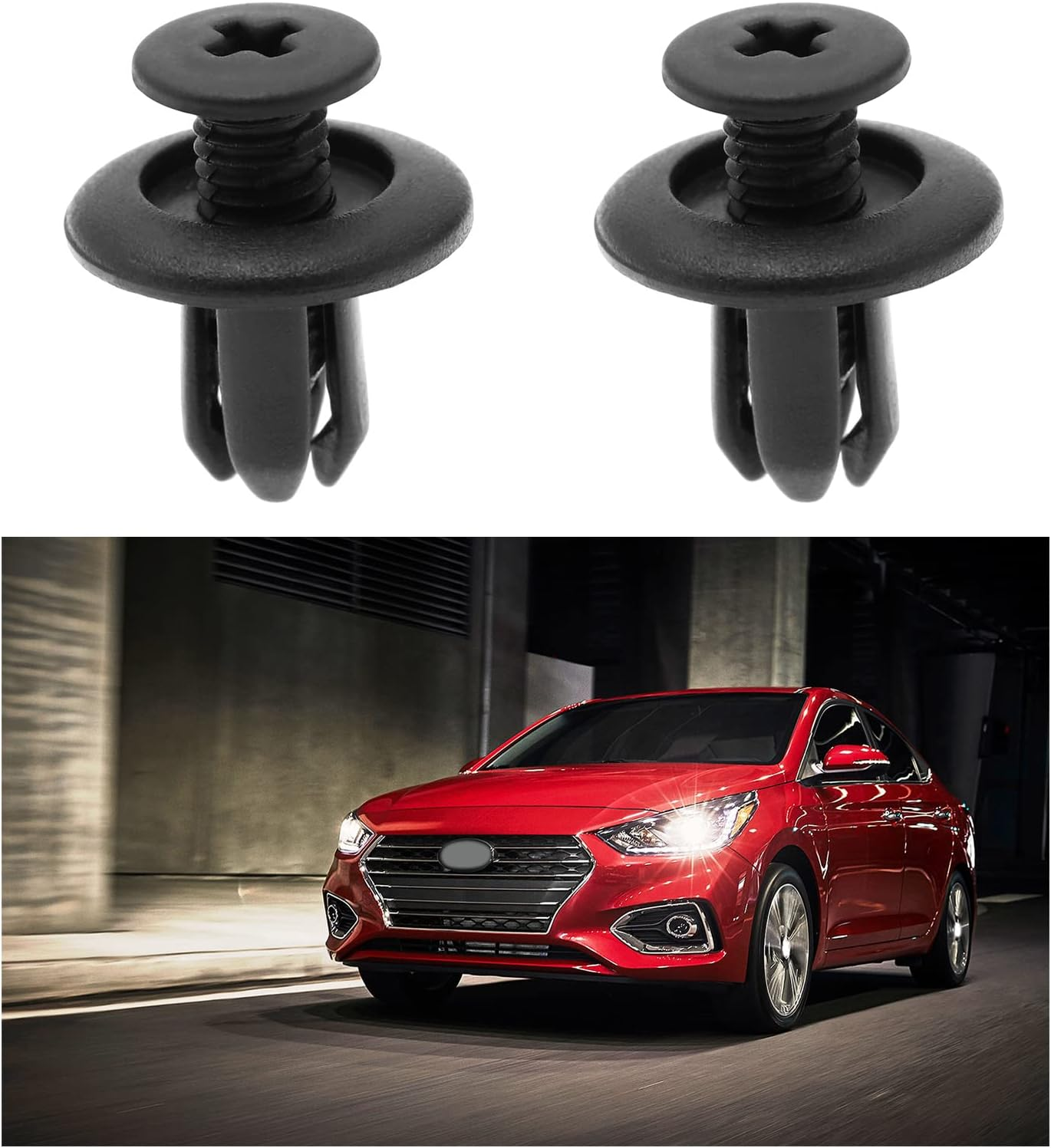 30PCS 8Mm Plastic Rivet Panel Clips 992650625 9046706017 8659028000 Expanding Rivets Fastening Clips Push-Type Retainer for Car Front Bumper Fender Body Trim image number 6