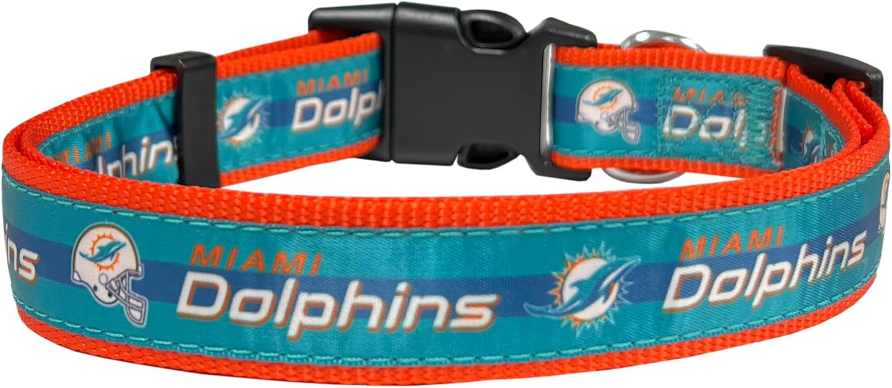 Pets First NFL Miami Dolphins Dog Collar, X-Large image number 7