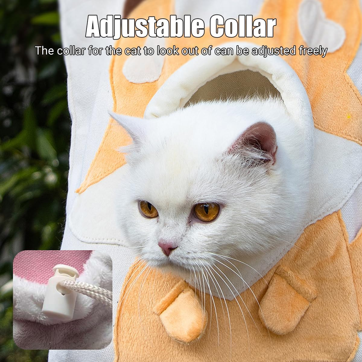 AIMALL Animal Shoulder Outcrop Cat Bag - Portable Canvas Pet Carrier for Small Dogs & Cats, Breathable & Lightweight with Large Opening image number 1