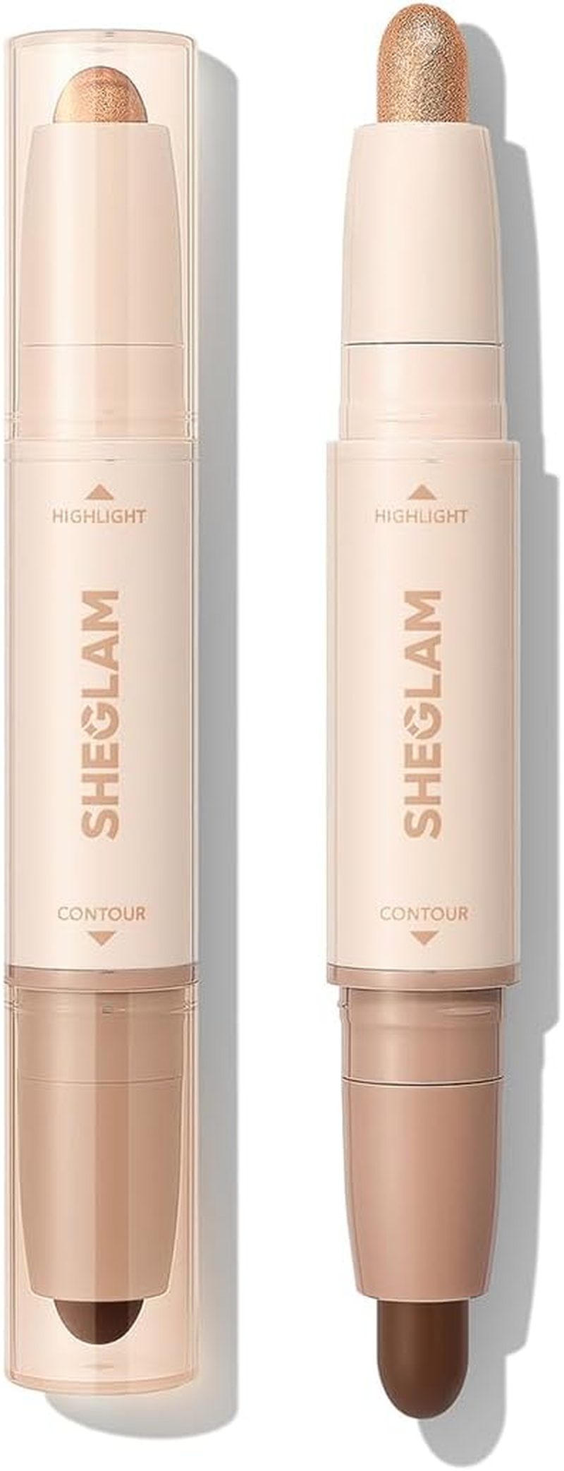 SHEGLAM 2-In-1 Contour & Highlight Stick Cream Waterproof Contour Stick-Hazelnut Latte