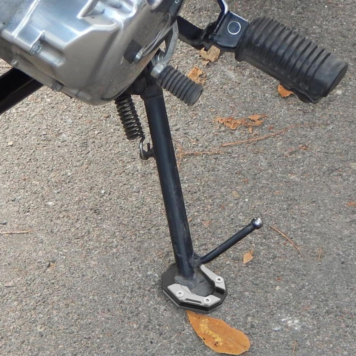 Motorcycle Pad - Foot Side Stand Extension Pad | Extension Pad, Motorcycle Extension Support Plate, Motorcycle Extension Pad for Touring