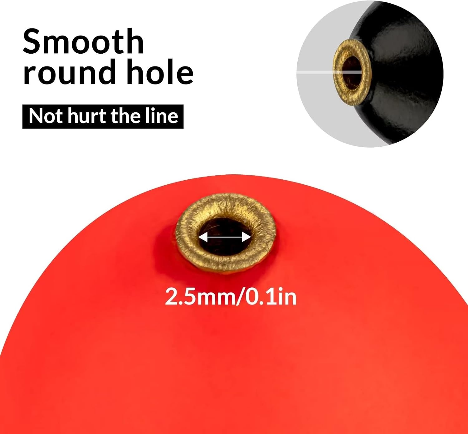 THKFISH Slip Bobbers Floats Eva-Slider-Bobbers Slip Corks for Sea Fishing Catfish Bobbers Assortment Freshwater 4PCS 4", 6", 7" image number 3