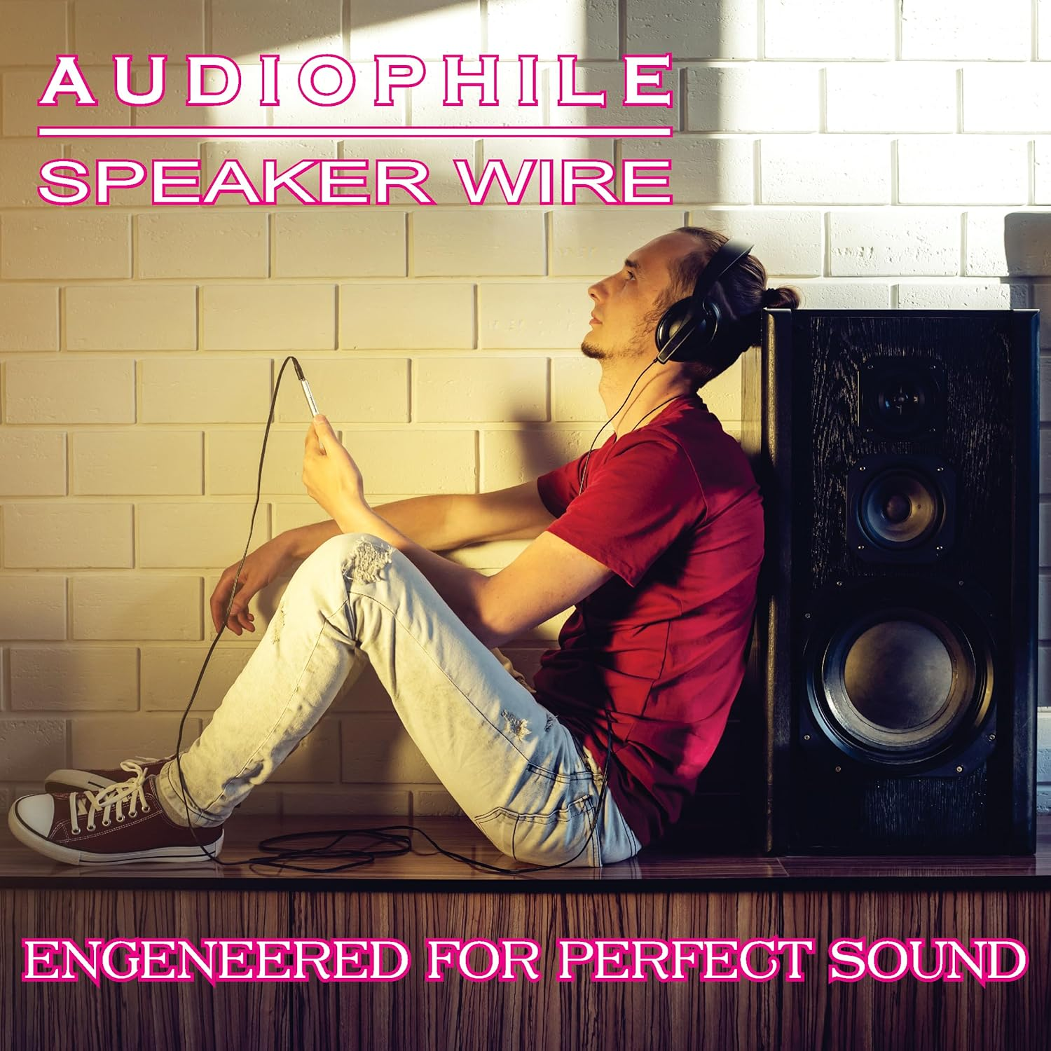 NATIONAL Wire&Cable - 14/2 Audiophile Speaker Wire (200 Feet) 14AWG Gauge - Made in USA - in Wall Audio Speaker Wire Cable/Cl Rated/Etl Listed / 2 Conductors - OFC Oxygen-Free Copper, White 200Ft