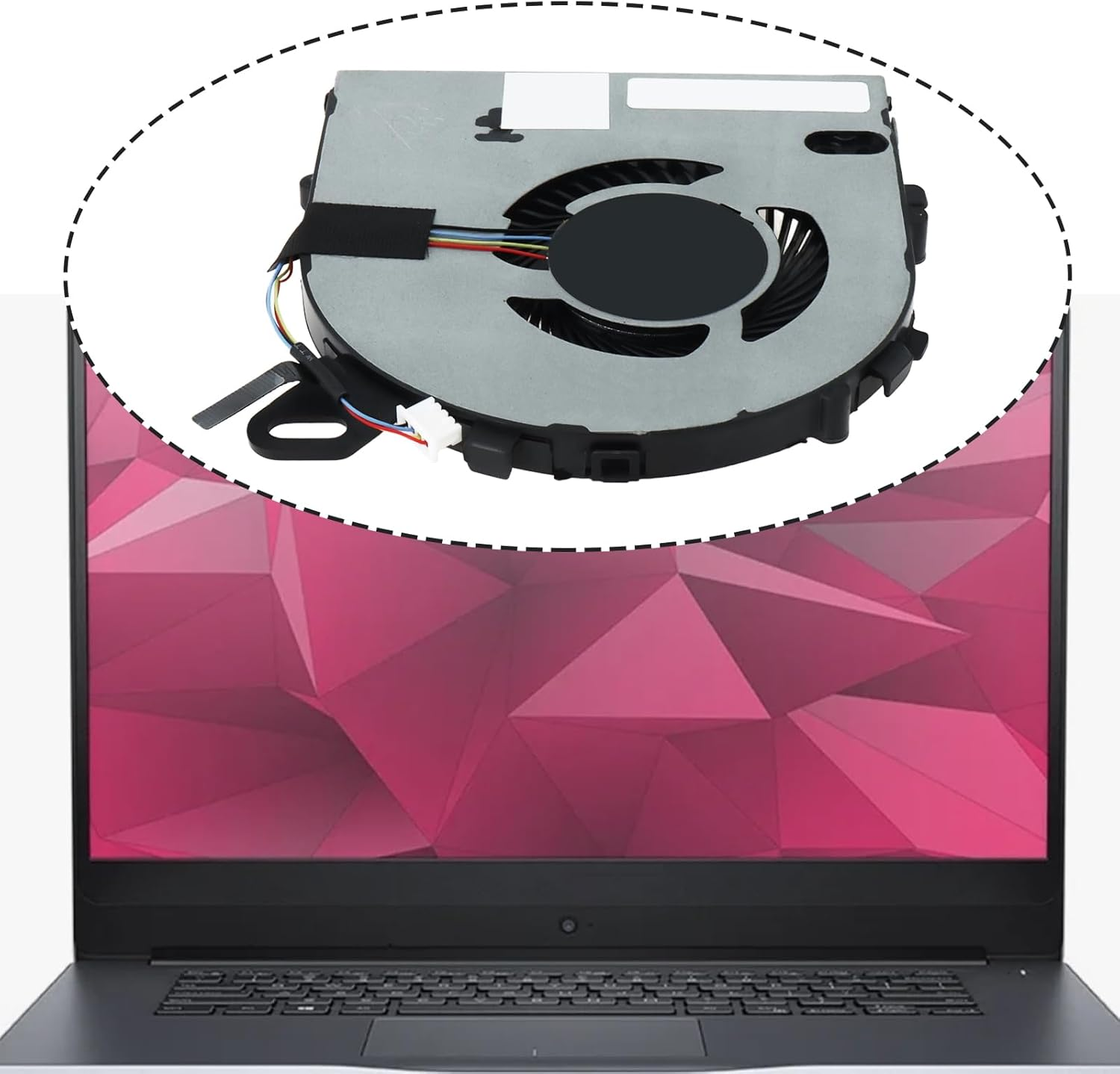 Emagtech CPU Cooling Fan Compatible with Dell Inspiron 15 7560 Internal Laptop CPU Cooler 4-Pin Connector image number 2