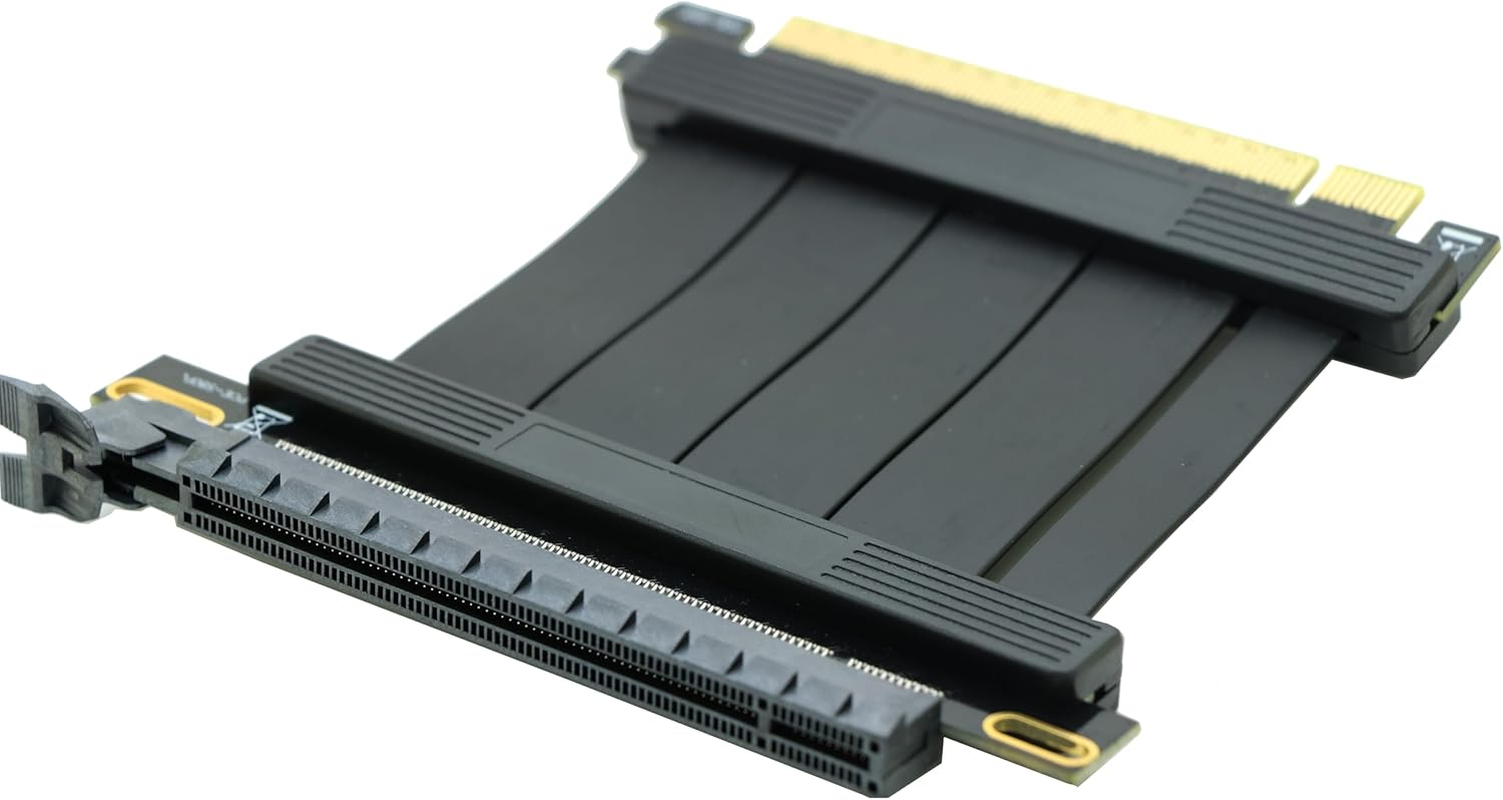 Sintech PCI-E Express X16 Riser Extender Card,Pcie 4.0 Extension 180Degree Cable 5Cms, Compatible with GPU Graphics Card, ST741B5 image number 6