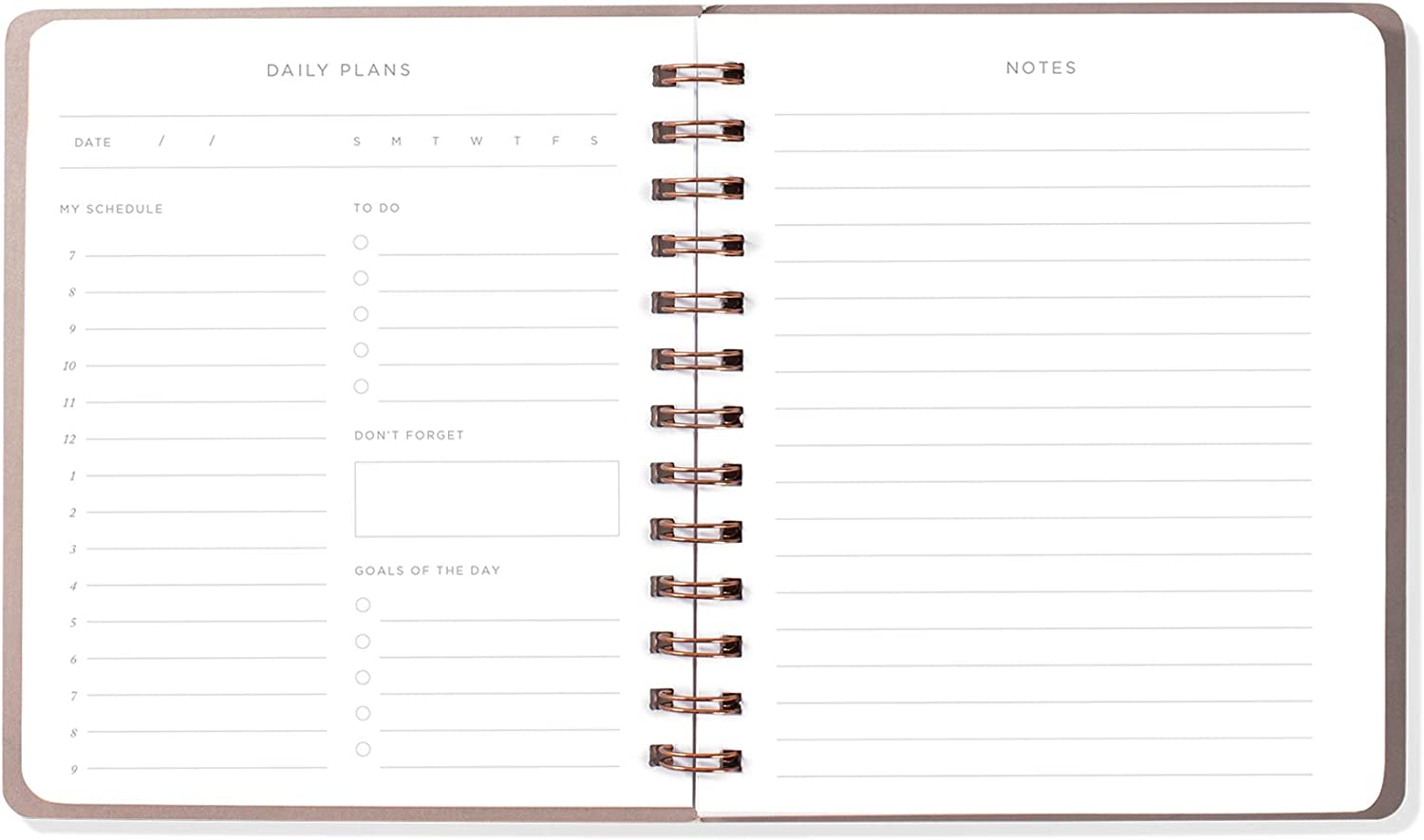Fringe Non-Dated Daily Planner, 160 Pages, 6 X 7.25 Inches, PAS Daily Grid (877101) image number 2