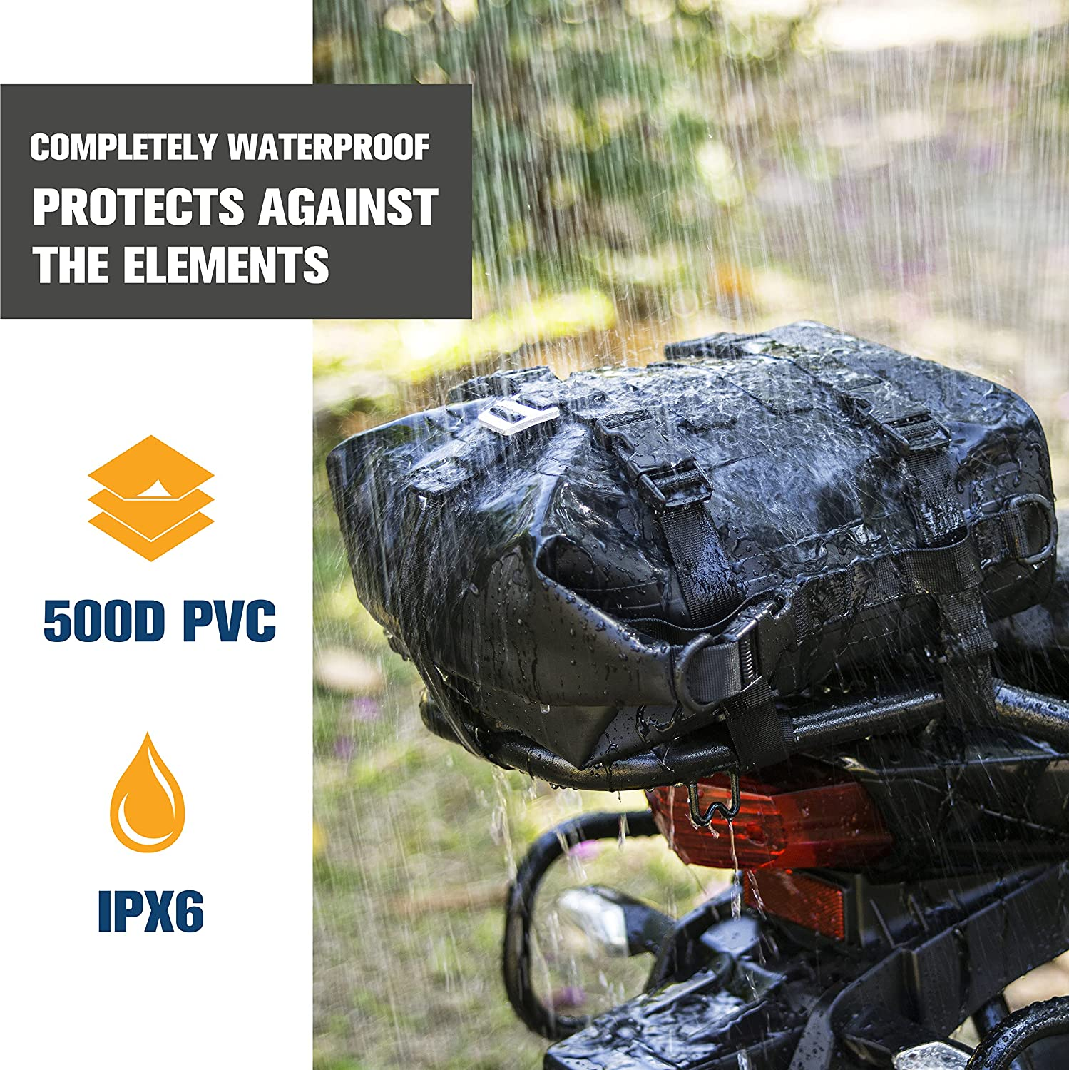 Wild Herat Roll Bumper Bag 8L Completely Waterproof, Quick Installation and Easy to Clean Multifunctional Waterproof Bag (Black)&hellip; image number 5