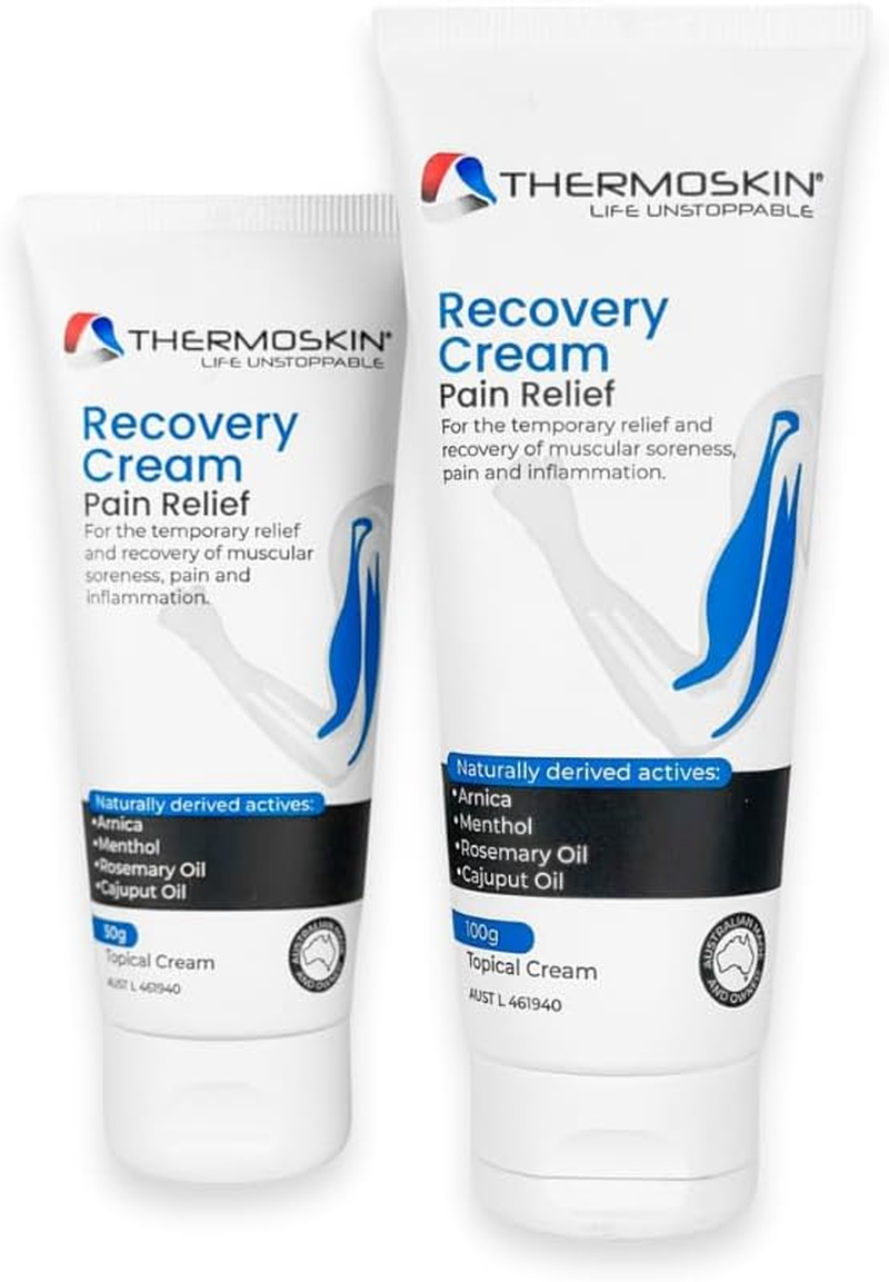 Thermoskin Recovery Cream 100 G &ndash; Muscle & Joint Recovery Cream for Sore Muscles, Sports Injury & Overuse &ndash; Helps Relieve Aches, Stiffness & Fatigue, Supports Faster Recovery & Mobility, Non-Greasy, Fast-Absorbing Topical Cream image number 3
