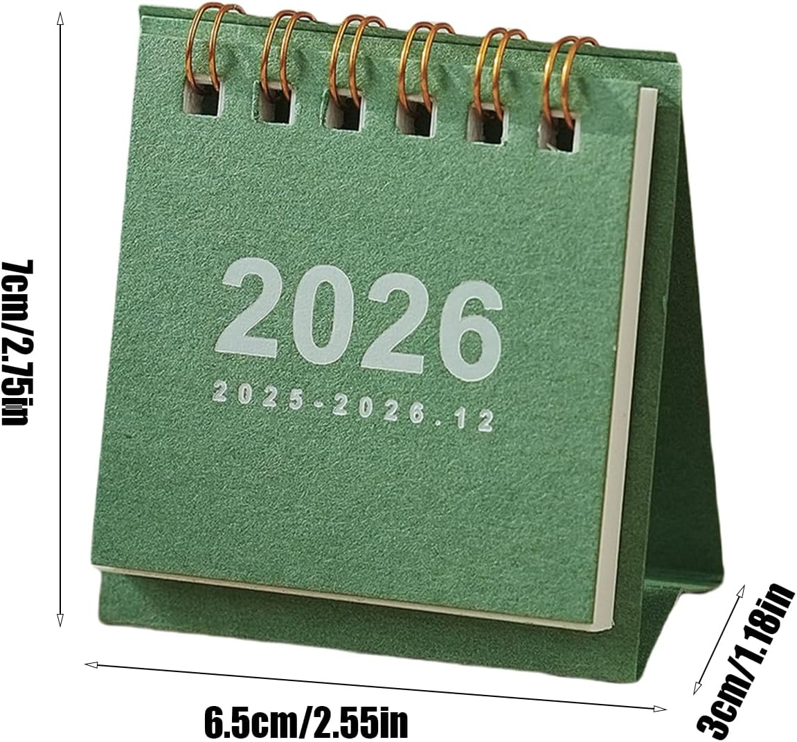 2026 Desk Calendar, Portable Monthly Desk Calendar | Date Planner Office Home Kids Teachers School Dorm Family Year Planner Paper Office Supplies image number 1