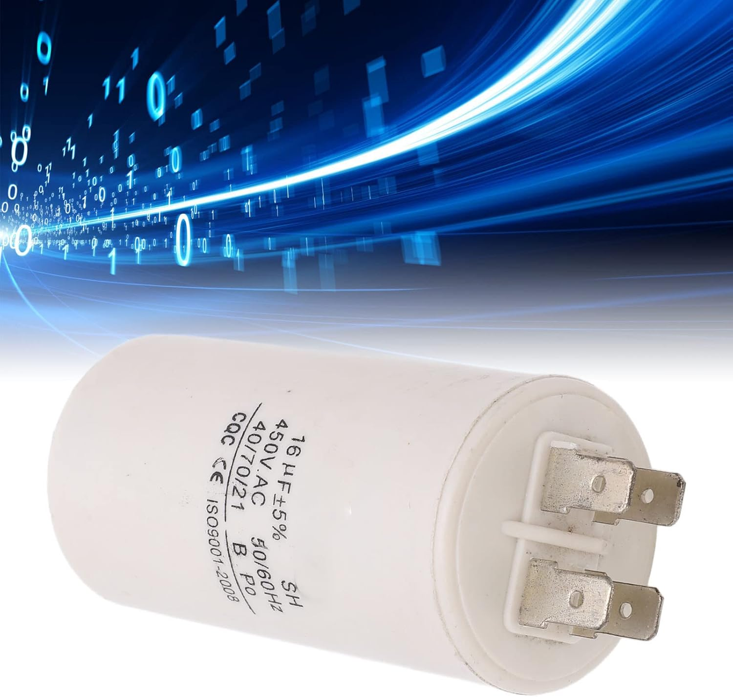 450V 16Uf Run Capacitor for Washing Machine, Easy to Install, Long Service Life, Ideal Replacement with Premium Explosion Proof Design image number 6