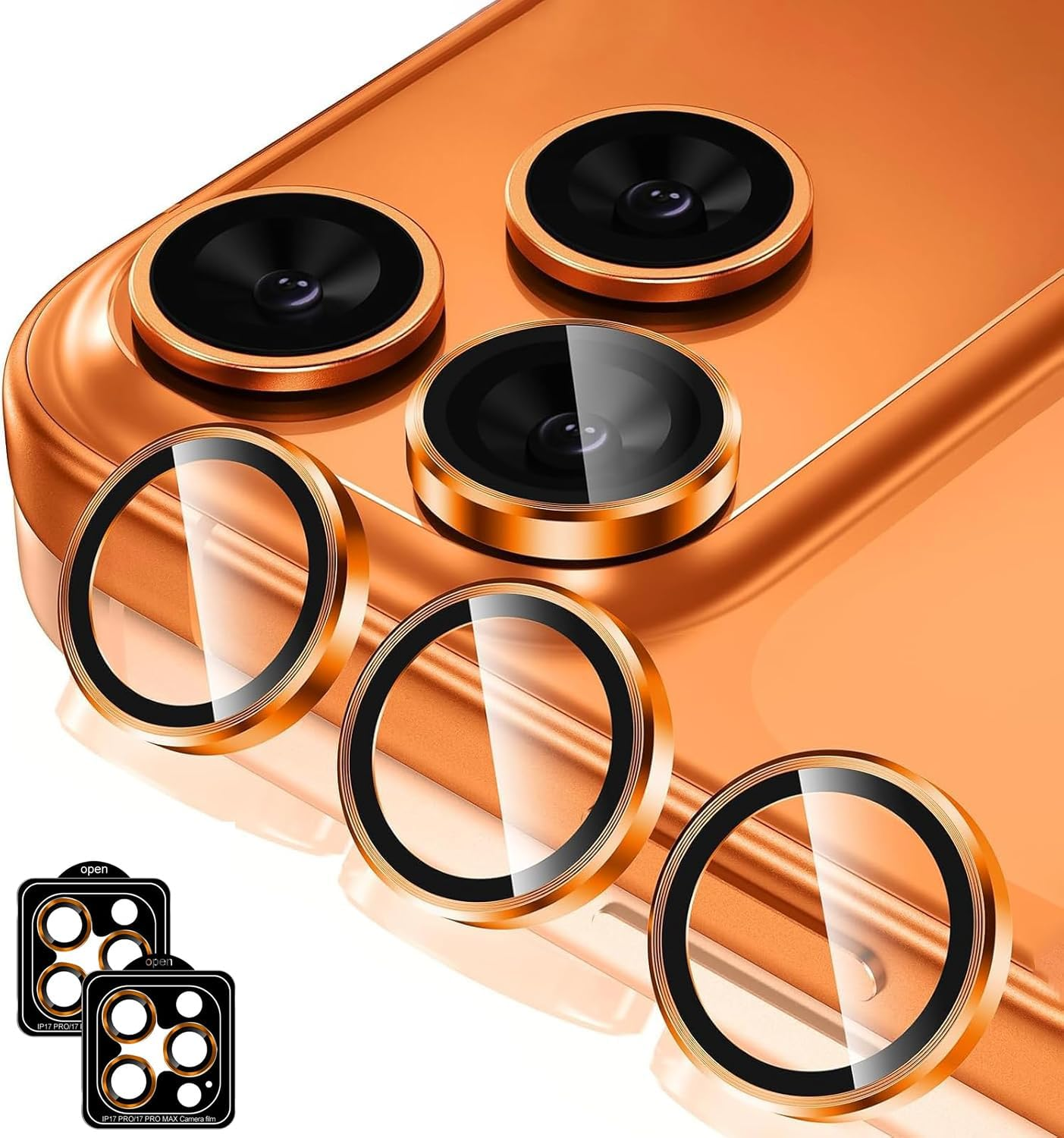 [4 Pieces] T Tersely Camera Lens Screen Protector for Iphone 14 Pro/Iphone 14 Pro Max 2022, 9H Transparent Camera Tempered Glass Grade Protective Cover - Purple