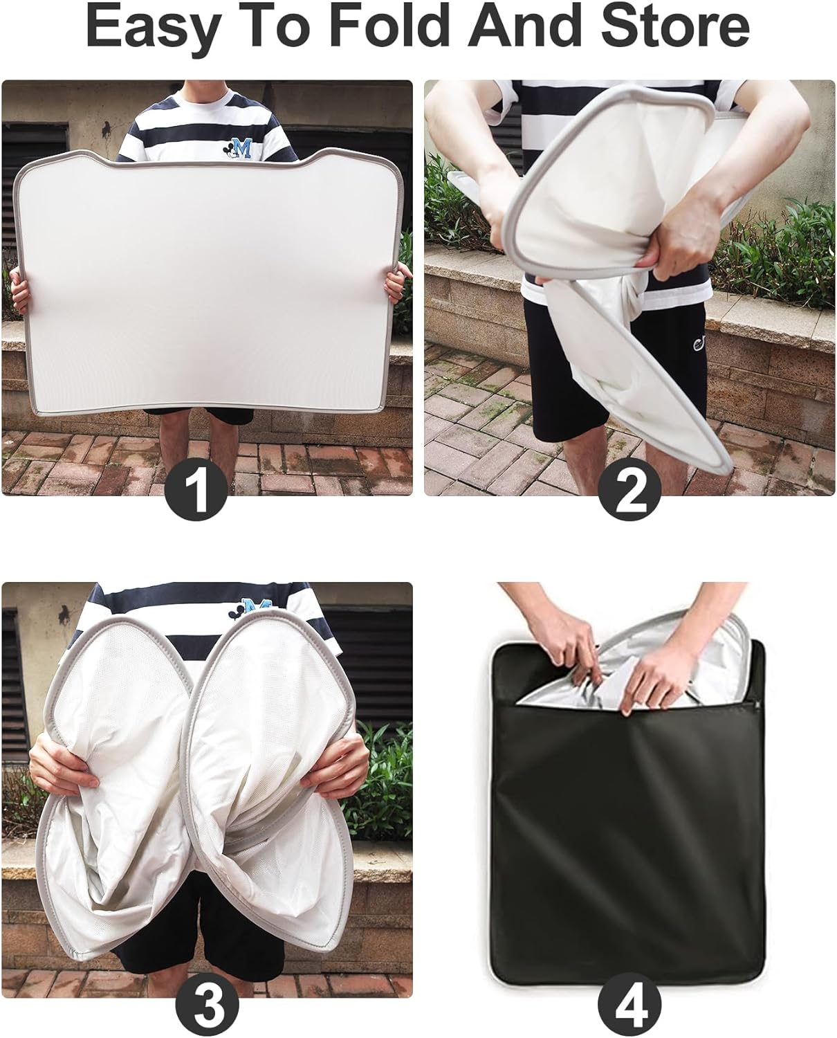 Sunshade Roof for Tesla Model Y Juniper 2026 2025 Heat Insulation Foldable Glass Roof Sun Shade, Precision Fit, Nano Ice-Crystal Coatings Sunroof Cover Accessories (For Model Y Juniper 2025-2026) image number 2