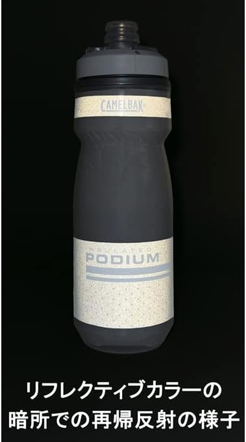 Camelbak Podium Chill Reflective Ghost Bicycle Insulated Bottle, 21.4 Fl Oz (620 Ml) - Reflective Ghost image number 2