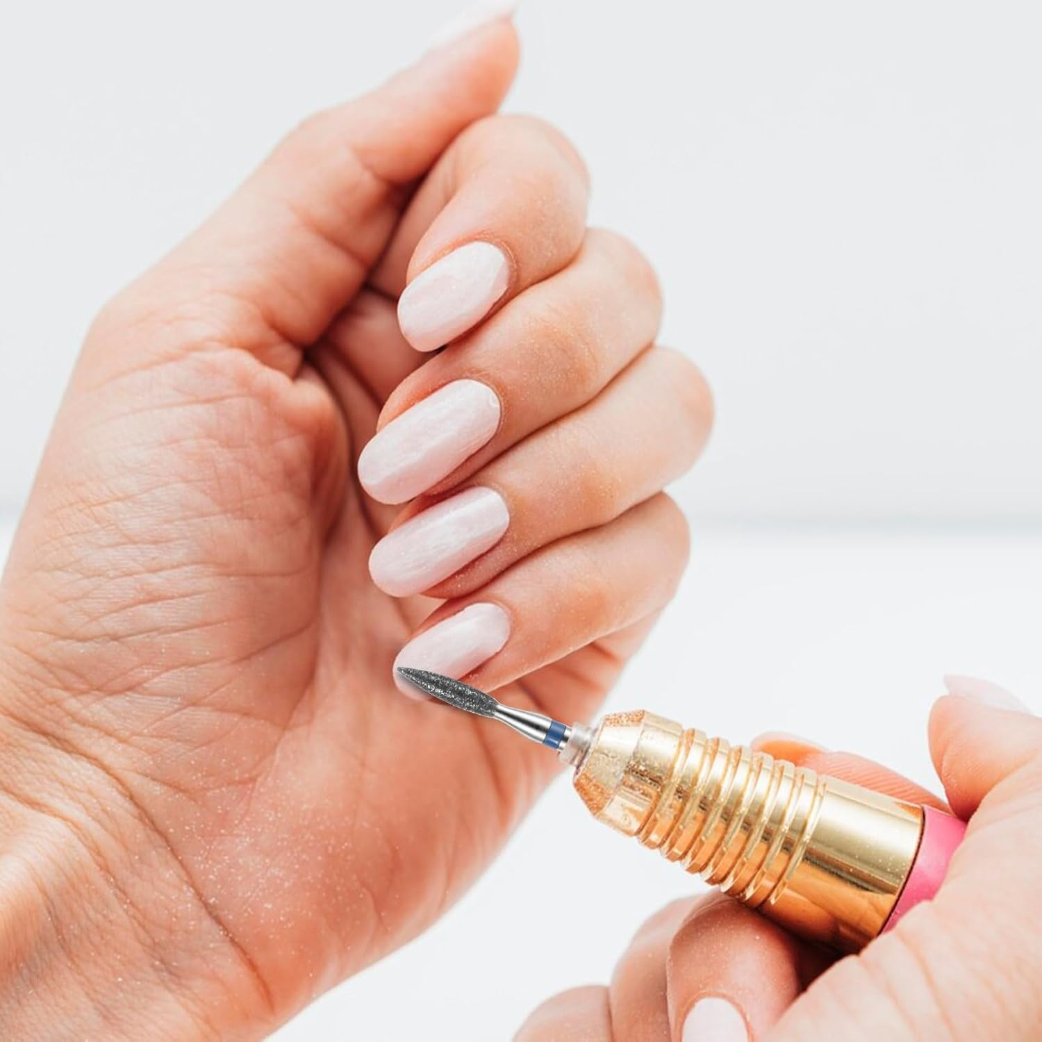 10 Pcs Diamond Flame Cuticle Drill Bits with Case 3/32'' Cuticle Clean Drill Bit Cuticle Nail Drill Bits Electric Nail File Machine Cuticle Bit Manicure Pedicure Polishing Kit for Nail Salon Manicure image number 6