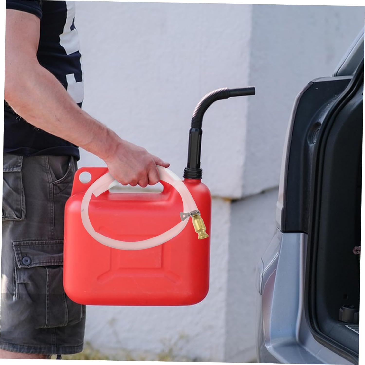 HEALEEP Self-Priming Fluid Extractor Manual Transfer Pump Automotive Brake System Bleeding Tools for Transmission Fluid and Fuel Transfer