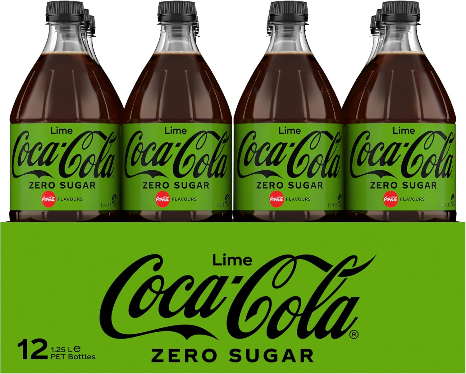 Coca-Cola Lime Coke Zero Sugar Soft Drink 12 X 1.25 Liter image number 3