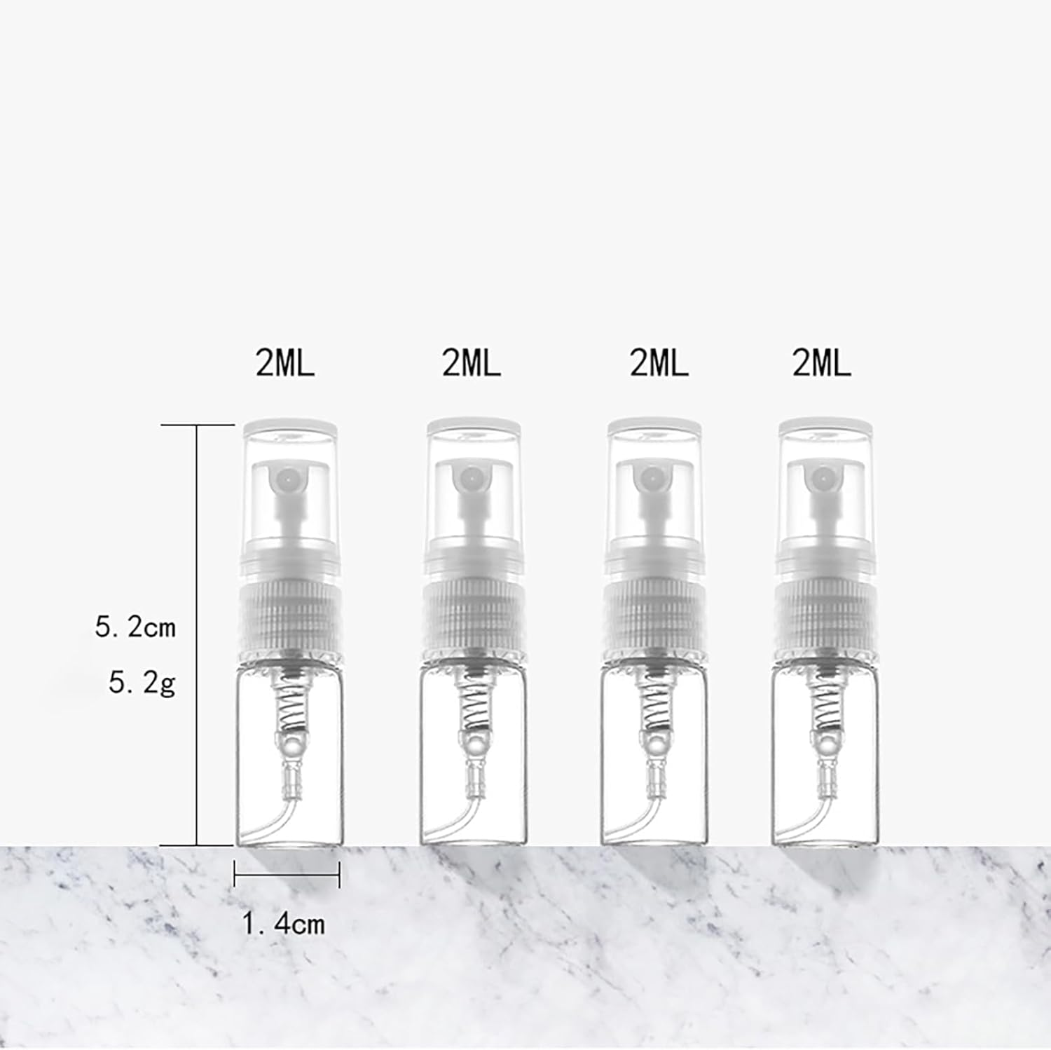 10 PCS 2Ml Sample Containers Cologne Perfume Tester Bottles Spray Sample Vial Atomizer Mini Fragrance Bottles Portable Travel image number 5