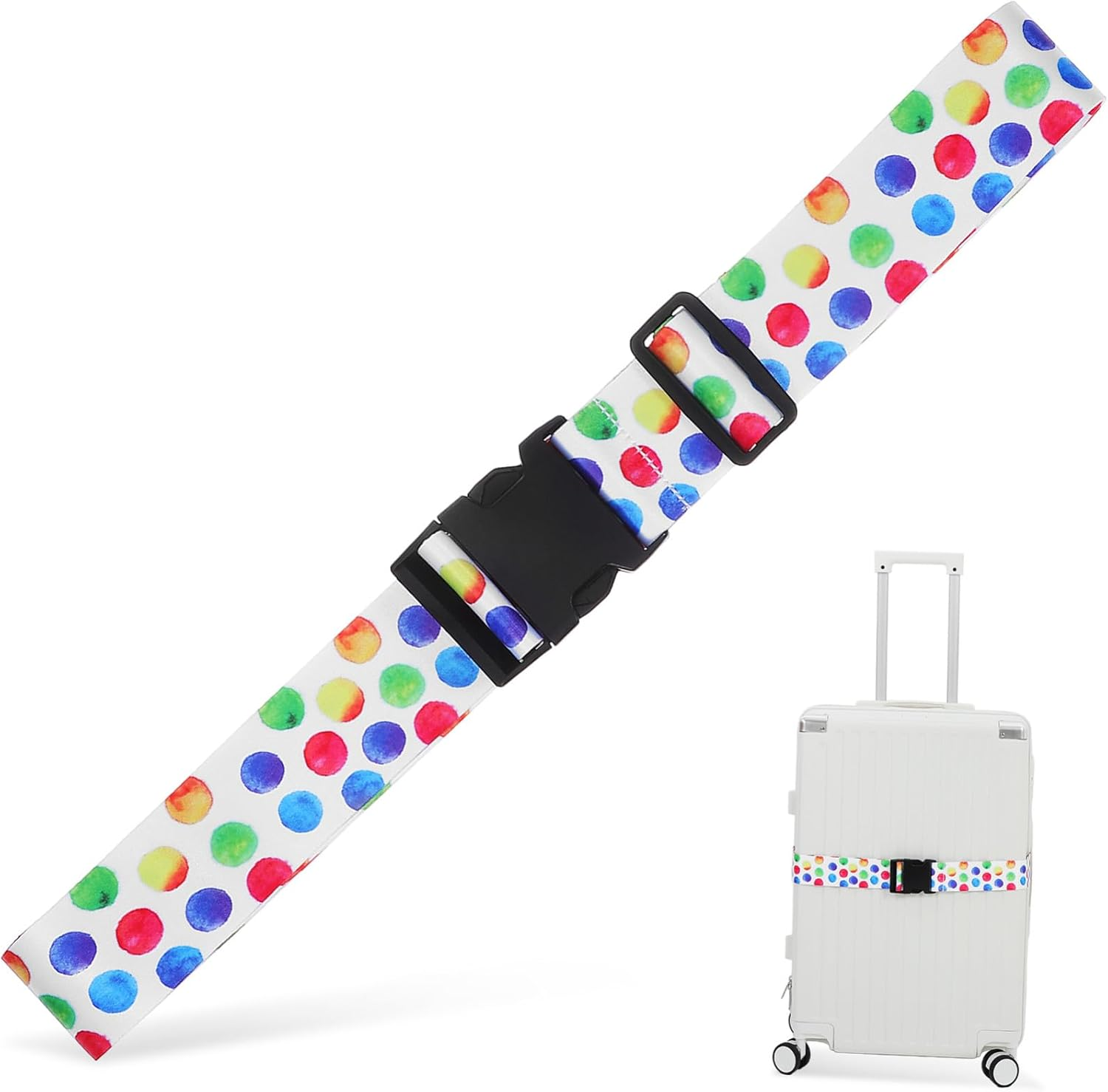 STOBAZA Luggage Straps Lockable Belt Travel Suitcase Straps for Suitcases Luggage Belt Travel image number 1