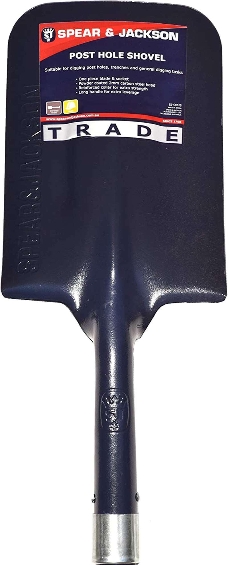 Spear & Jackson Post Hole Long Fiberglass Handle Shovel image number 1