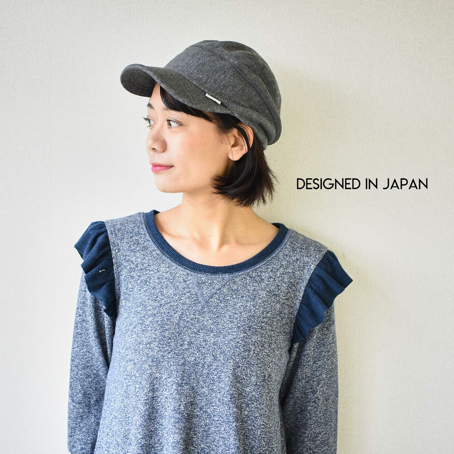 CHARM Mens Cotton Baseball Military Hat - Womens Summer Stretch Peak Cap Winter - Light Grey image number 4