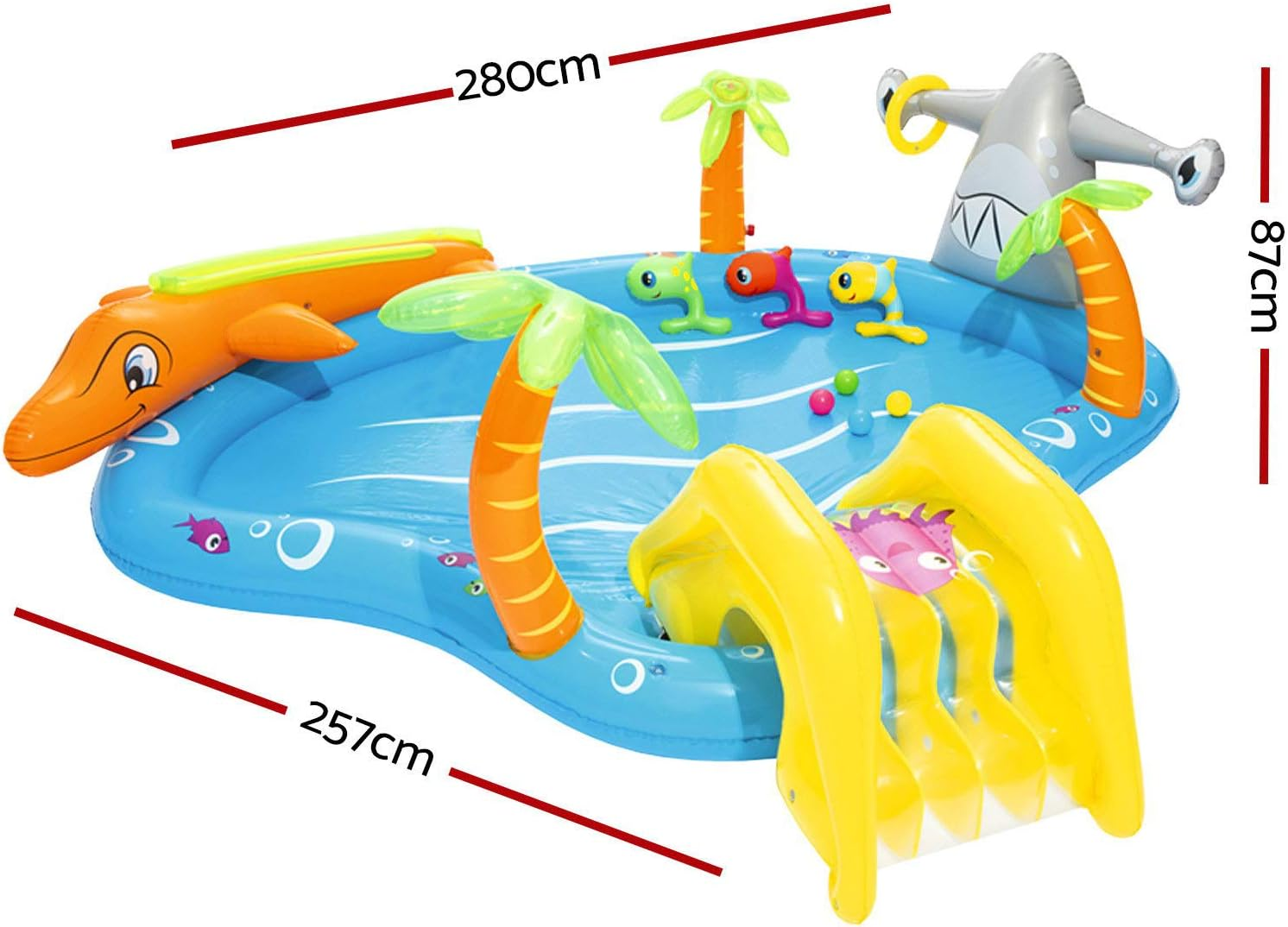 Bestway Inflatable Kids Sea Water Life Play Center image number 2