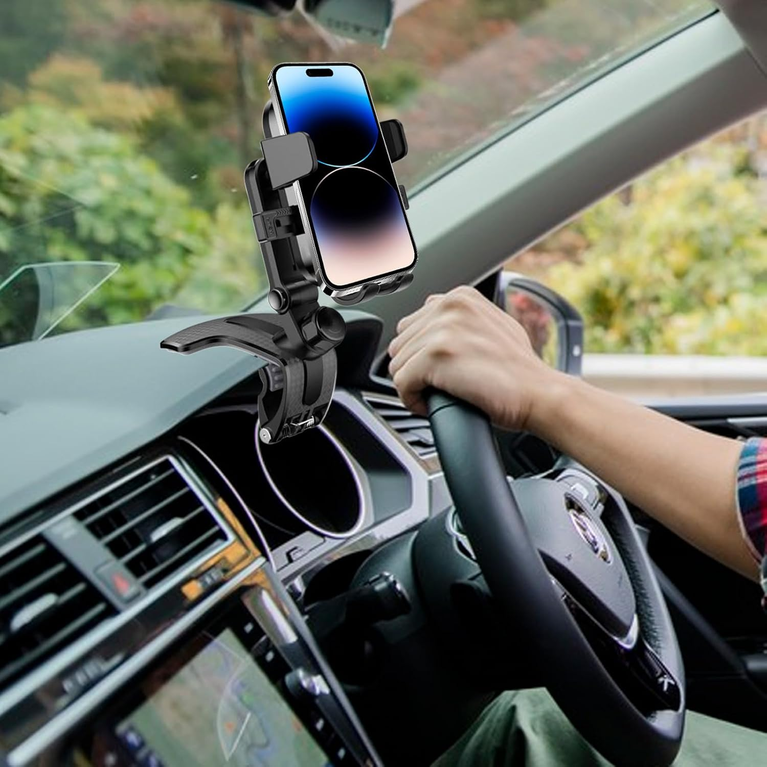 Mxshc Car Dash Phone Holder | Quiet Non Slip Adjustable Stand | Car Cell Phone Holder,For Family Men Women Travel Driving Automotive Vehicle Indoor Home