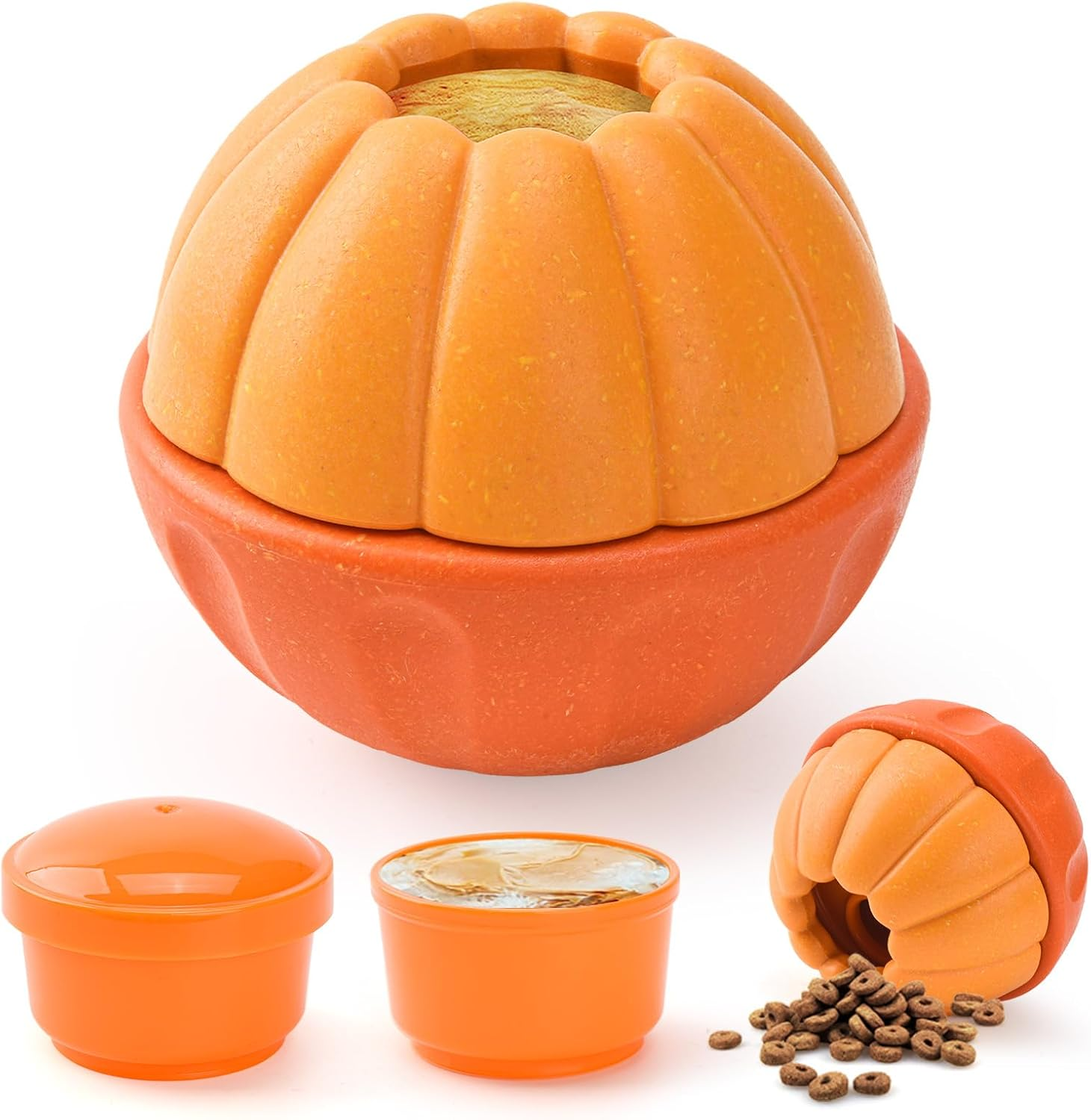 LIFLIX 3 in 1 Frozen Treat Ball, Treat Dispensing Dog Toys, Durable Nylon Chew Toys for Small Medium Large Dogs, Dog Enrichment Toys to Keep Them Busy