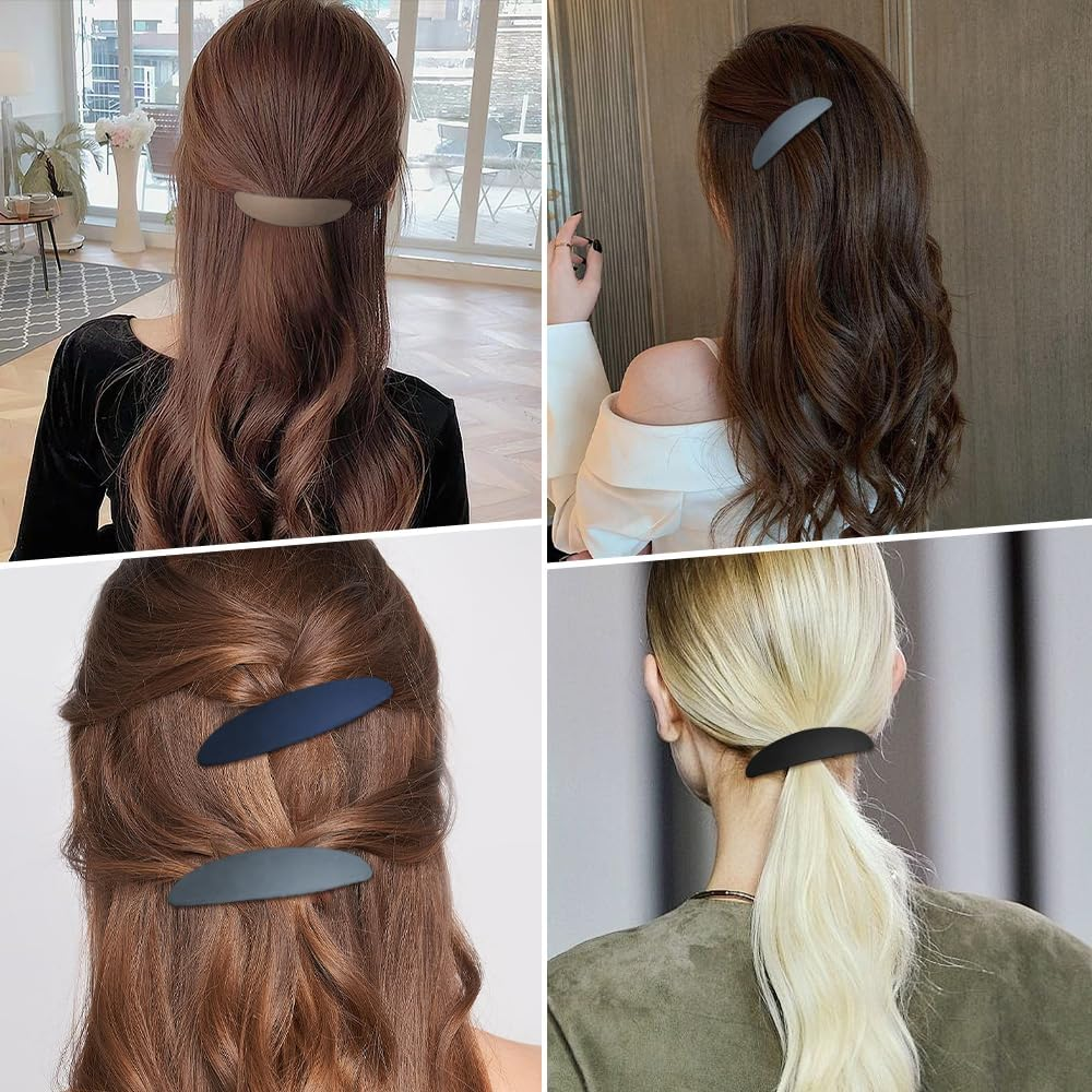 Hair Clips Women'S Thin Hair Medium Hair Clip Vintage Automatic Hair Clips for Thin Fine Hair Hair Comb Barrette Hair Accessories Black image number 1