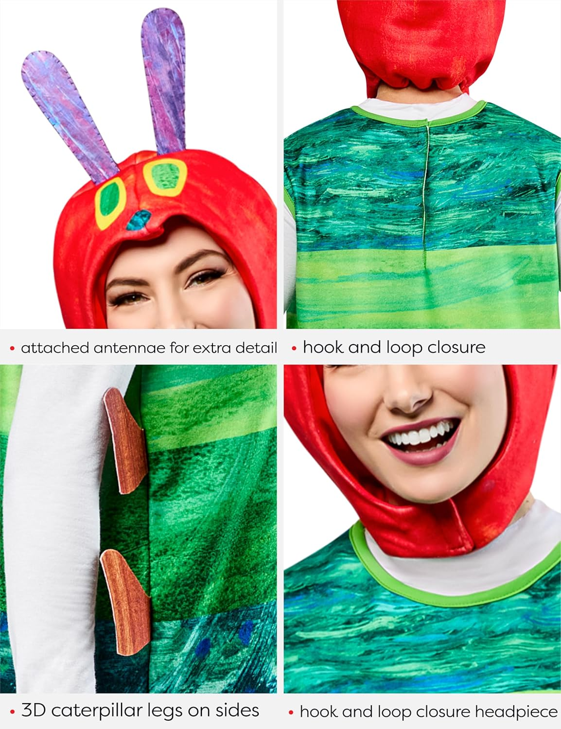 Hungry Caterpillar Tabard Costume for Adults - the Very Hungry Caterpillar - One Size image number 2