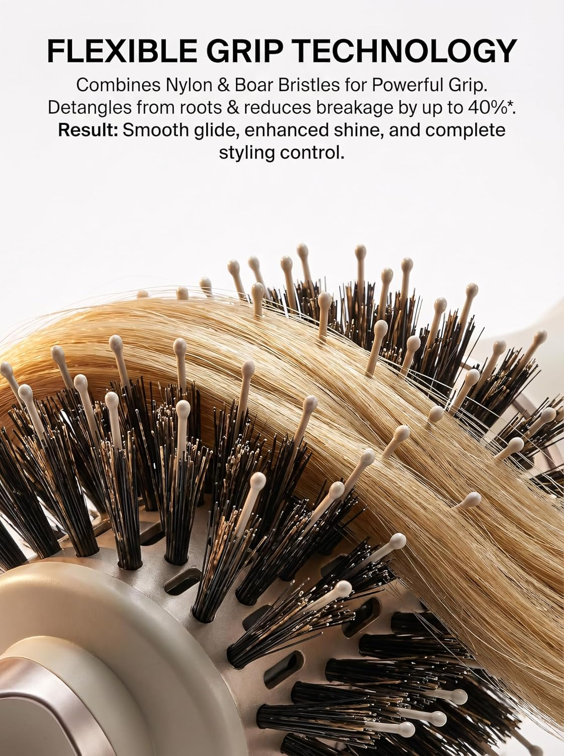 3-In-1 Heated Comb, Suitable for Both Dry and Wet Hair, Dual-Mode Design, Titanium-Coated Tourmaline Material, 4 Heat Settings, Suitable for All Hair Types, Silky Finish, AU Plug, (Champagne Gold)