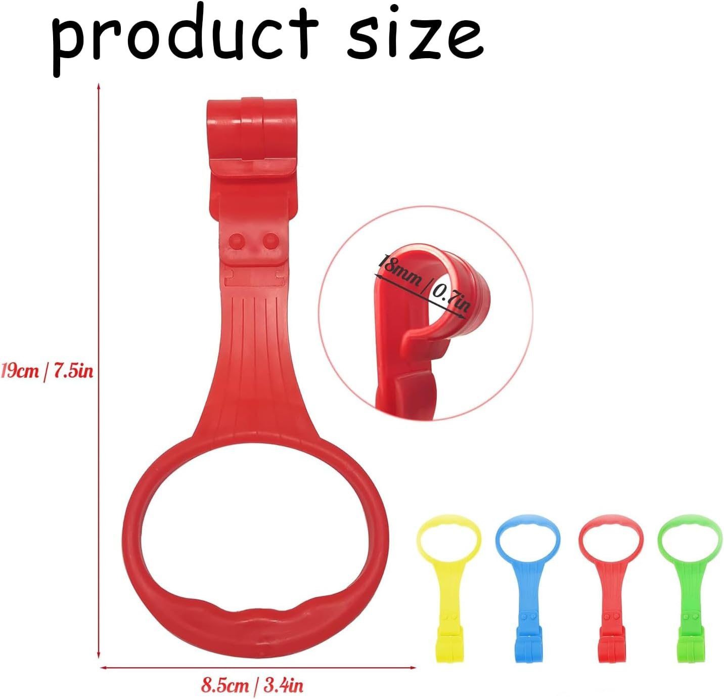 WEZCHUGHAOL Baby Play Pen Pull up Ring &ndash; Colorful 4-Piece Set for Toddler Walking & Playpen Safety image number 2