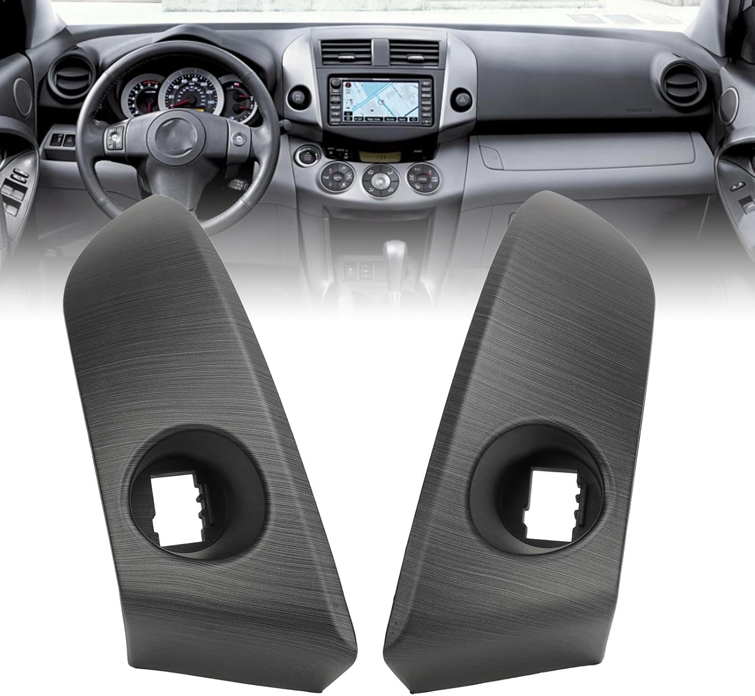 Center Dash Air Vent Radio Bezel Trim, Dashboard Air Vent Cover Trim, Adjustable Air Volume Center Dash Air Vent Panel with ABS Materials for 2006 to 2012