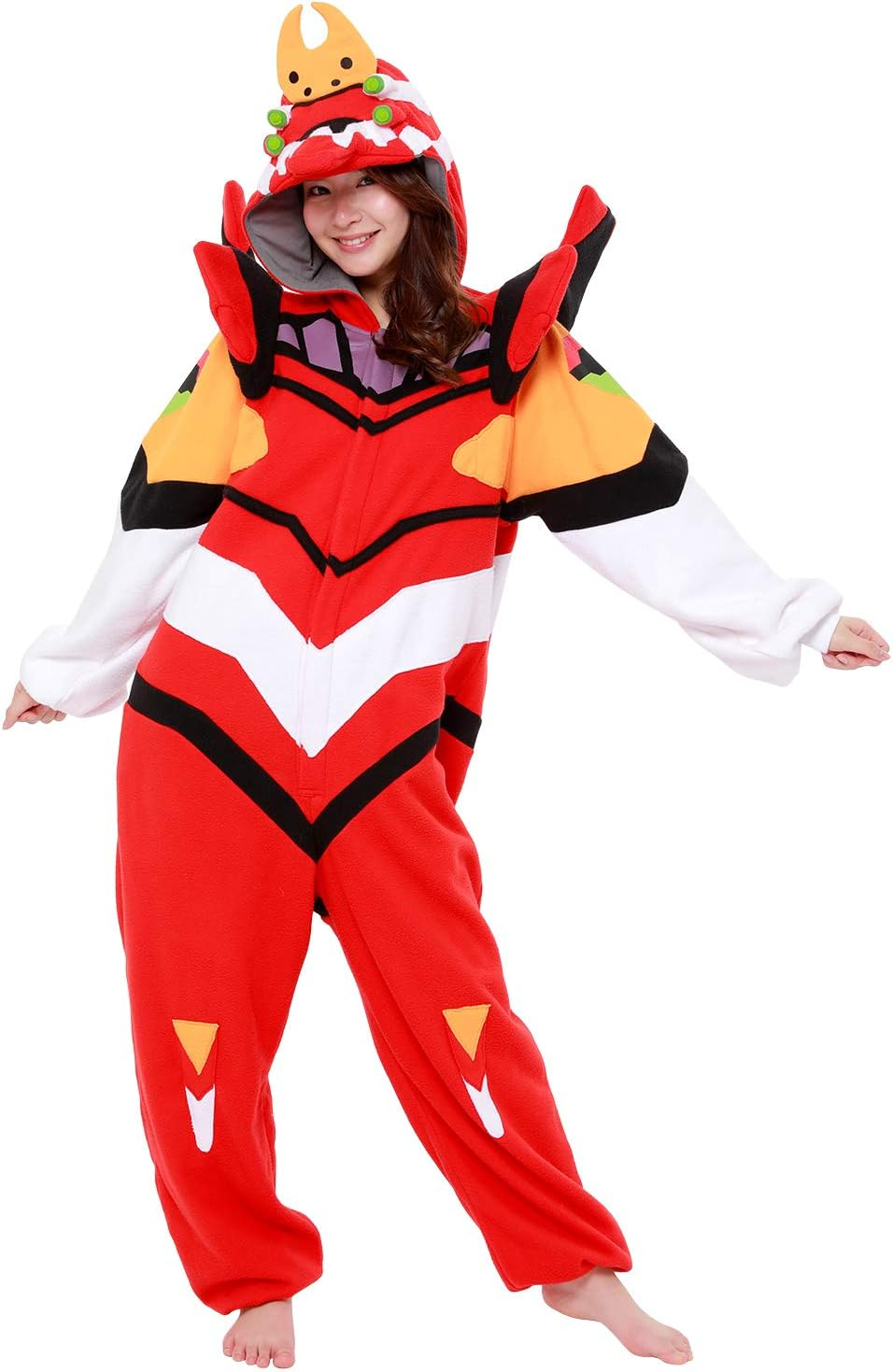 Sazak Character Fleece Onesie, Evangelion, No. 2 image number 3