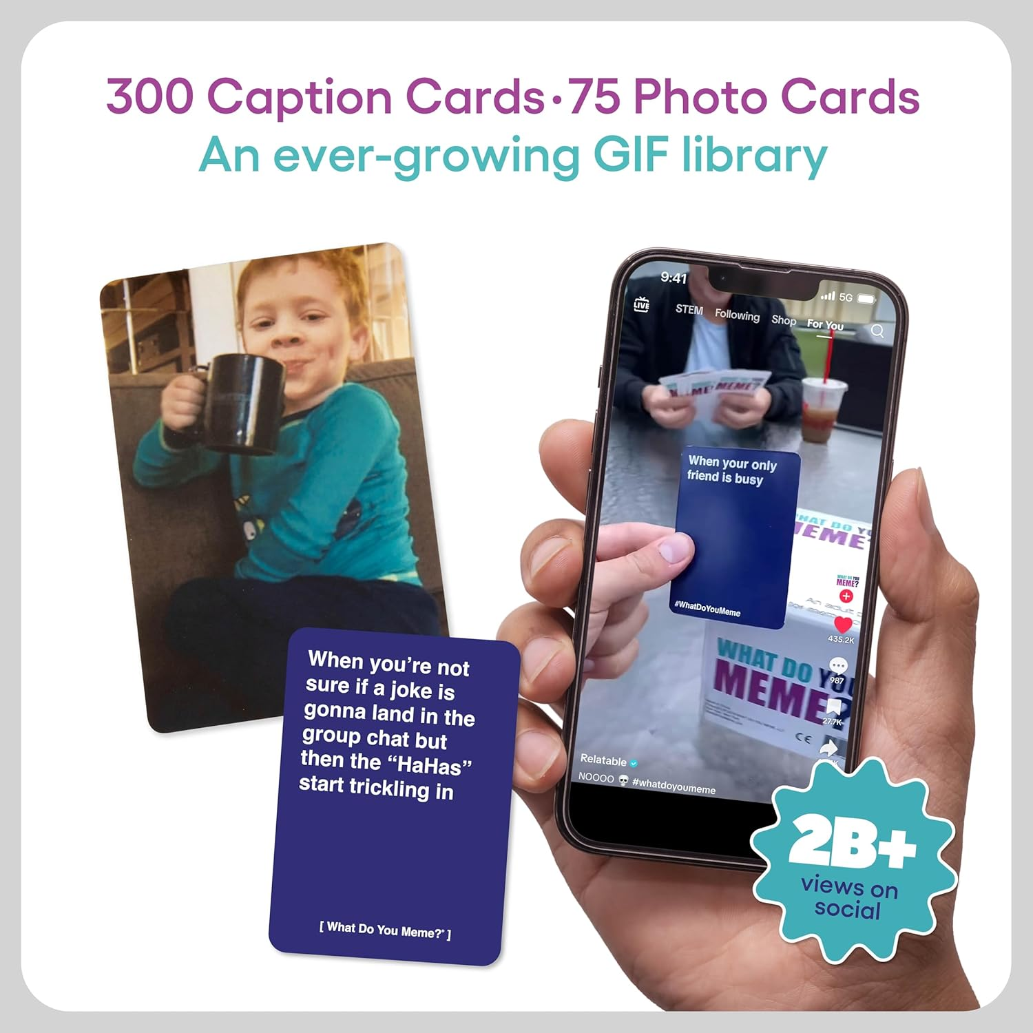 What Do You Meme? Core Game - the Hilarious Adult Party Game for Meme Lovers (Bigger Better Edition) image number 2