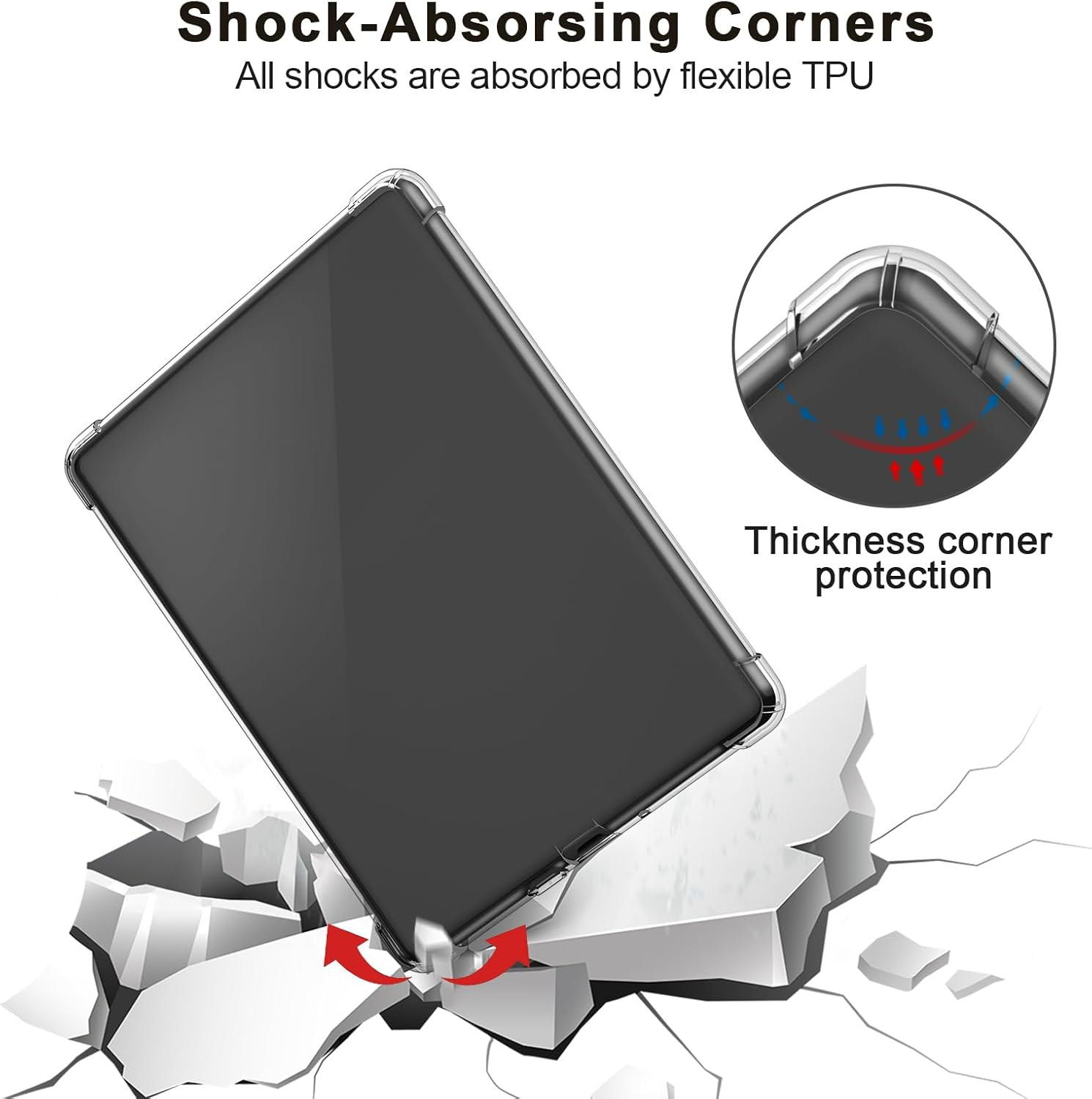 Leonids Clear Case for All-New Kindle 11Th Gen-2022/2024 Released, 6.0" Anti-Scratch & Flexible Clear Cover for All-New Kindle 11Th Case, Not for Kindle Paperwhite/Oasis image number 5