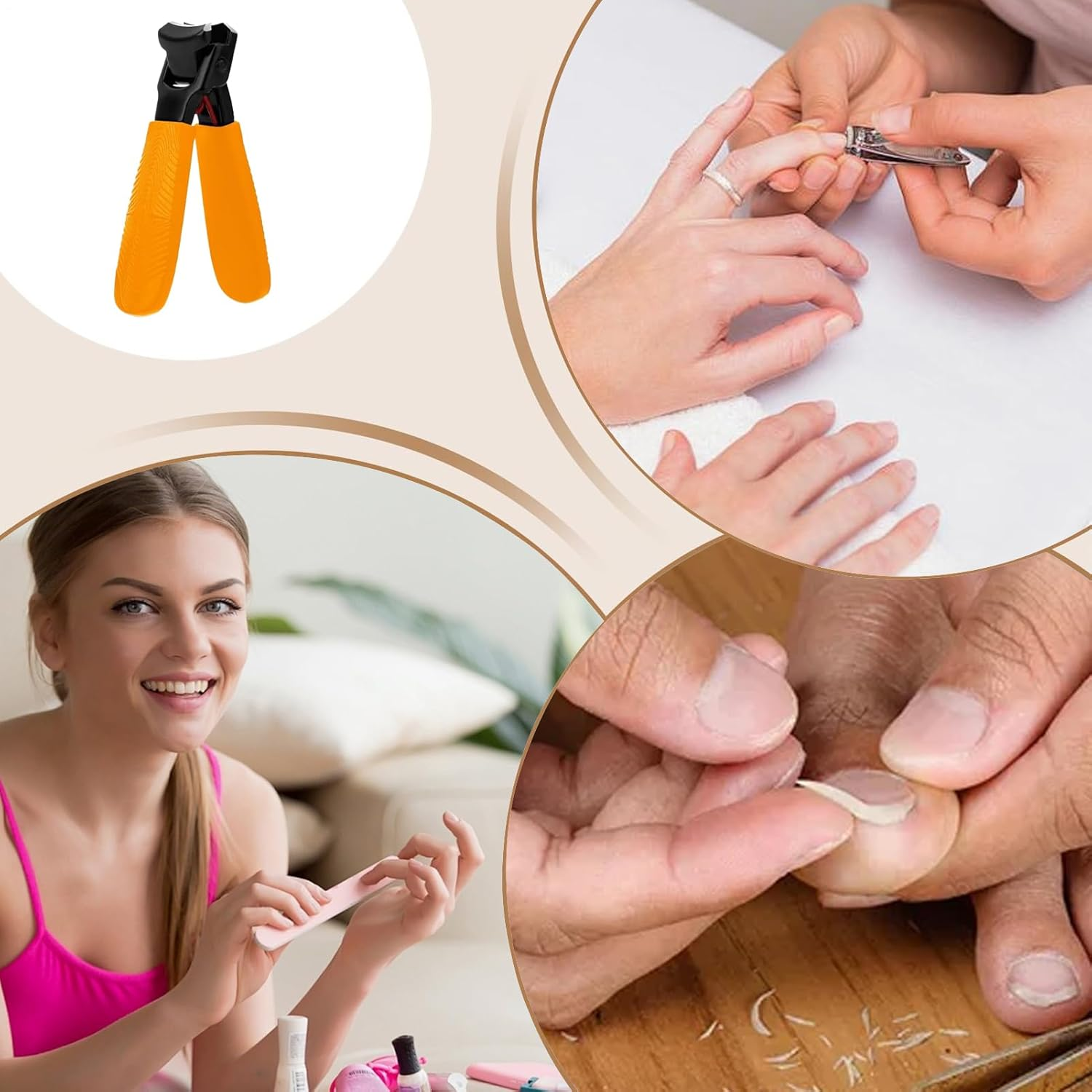 Qkbuza Large Toenail Clippers | Wide Jaw Opening Extra Large Toenail Clippers for Thick Nails | Stainless Steel Men Women Seniors Adults Toe Foot Nail Cutter Pedicure Travel Home