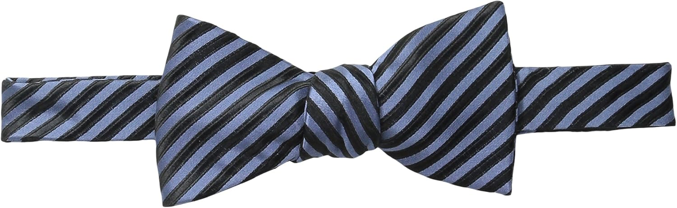 Bruno Piattelli Men'S Formal Stripe Silk Bow Tie, Blue/Black, One Size