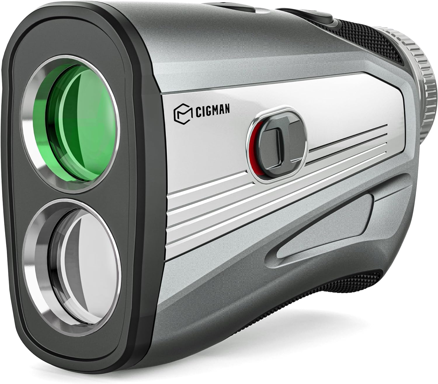 Golf Laser Rangefinder with Slope Switch, CIGMAN 1200 Yards Rechargeable Golf Range Finder Magnetic, Continuous Scan for Hunt, High-Precision LCD/OLED Screen Flag Pole Lock Vibration,7X Magnification image number 3