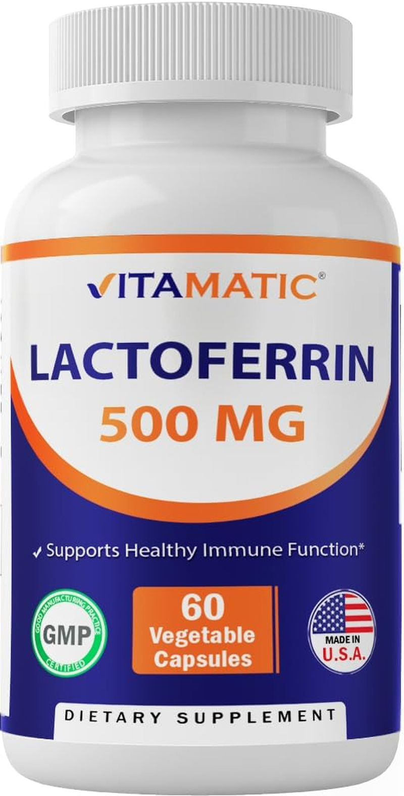 Vitamatic Lactoferrin 500Mg, 60 Vegetable Capsules - Promotes Healthy Immune Function* image number 4