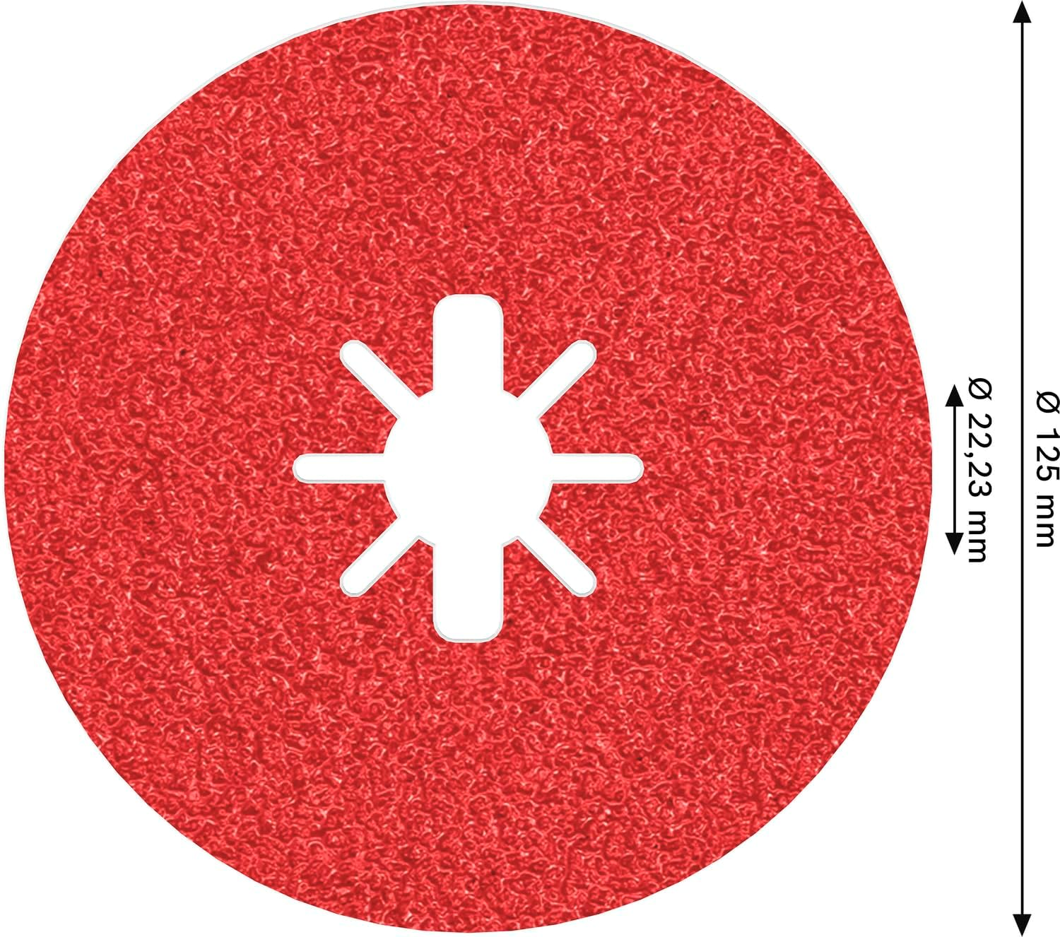 Bosch Accessories Professional 1X Fibre Sanding Disc R780 Best for Metal and Inox (X-LOCK, &Oslash; 125 Mm, Grit 36, Accessories for Angle Grinders) image number 6