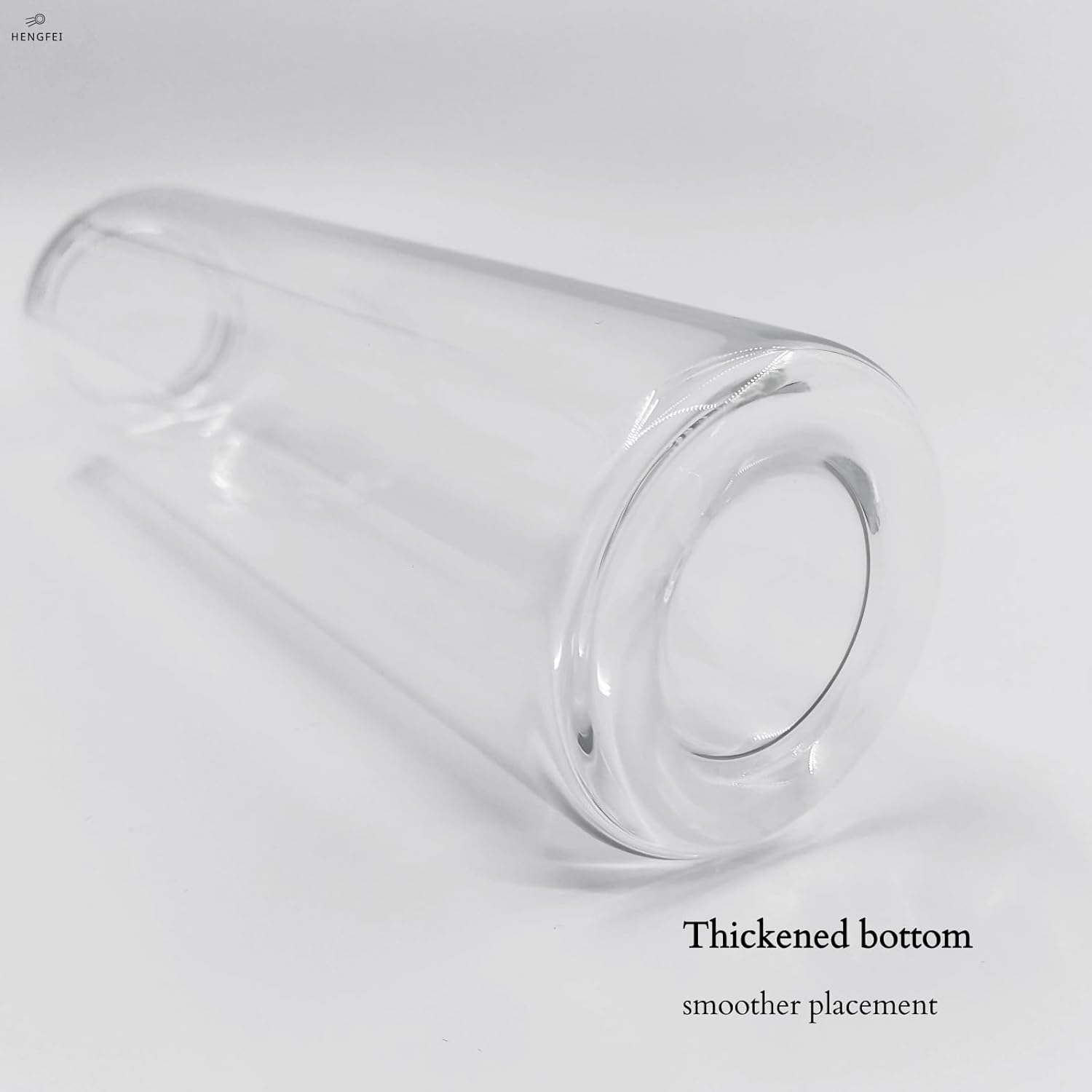 HENGFEI Glass Water Bottle 1L with Steel Lid，Clear Borosilicate Glass Drink Bottle with Infuser and Travel Sleeve. image number 5