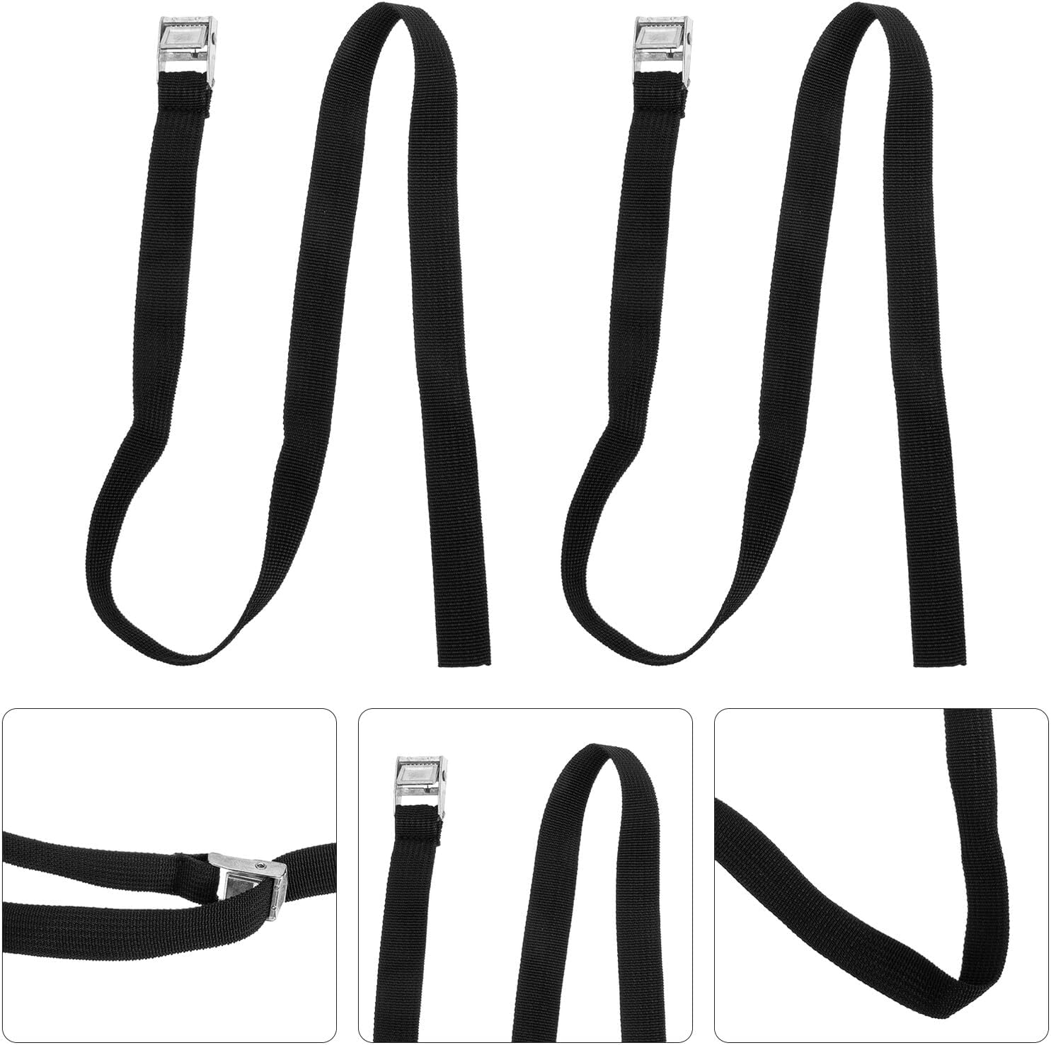 ORFOFE 2Pcs Travel Tie down Straps Heavy Duty Equipment Bundling Belt with Buckle for Surfboards Kayaks Luggage Cargo Secure Fixing Accessories
